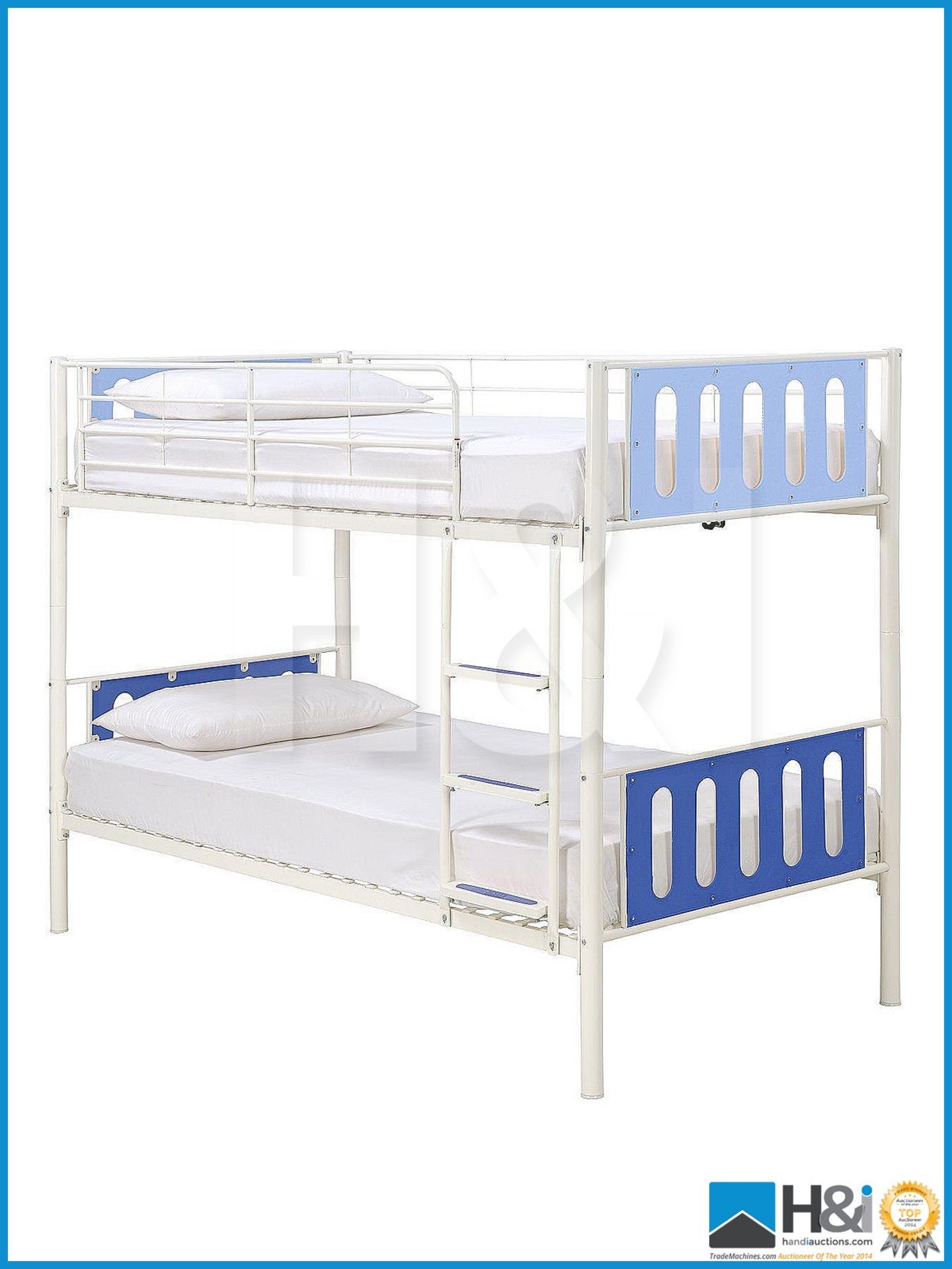 NEW IN BOX KIDSPACE DELTA SINGLE BUNK BED [BLUE] 153 x 99 x 197cm RRP GBP 383