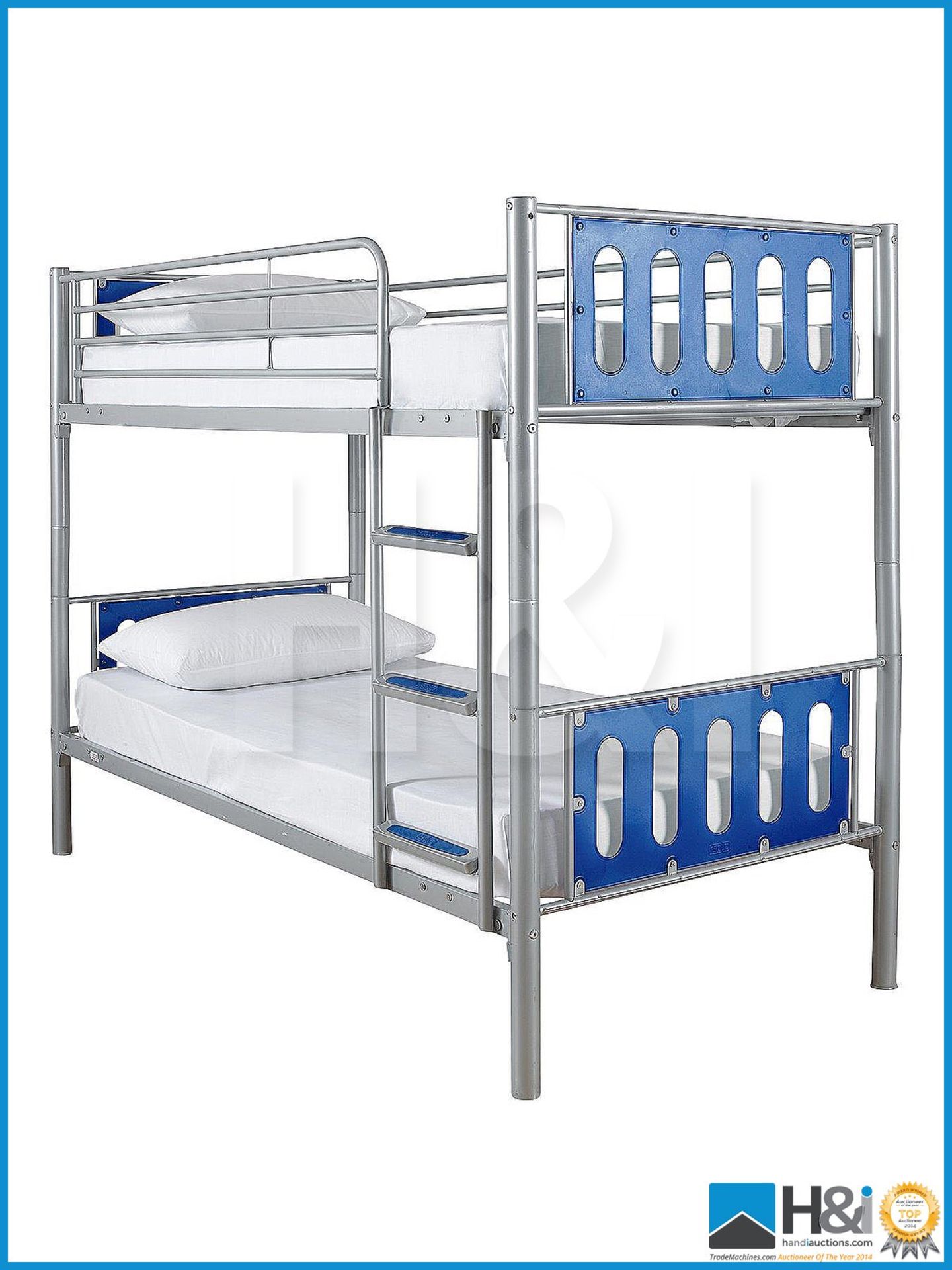 NEW IN BOX KIDSPACE CYBER SINGLE BUNK BED [BLUE] 153 x 99 x 197cm RRP GBP 227