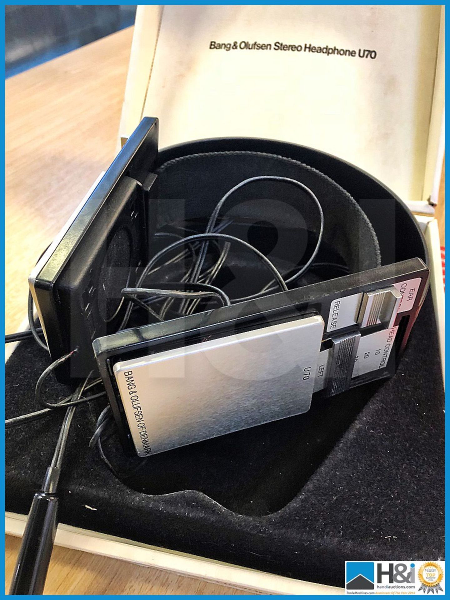 Bang & Olufsen Stereo U70 Headphones in box with paperwork