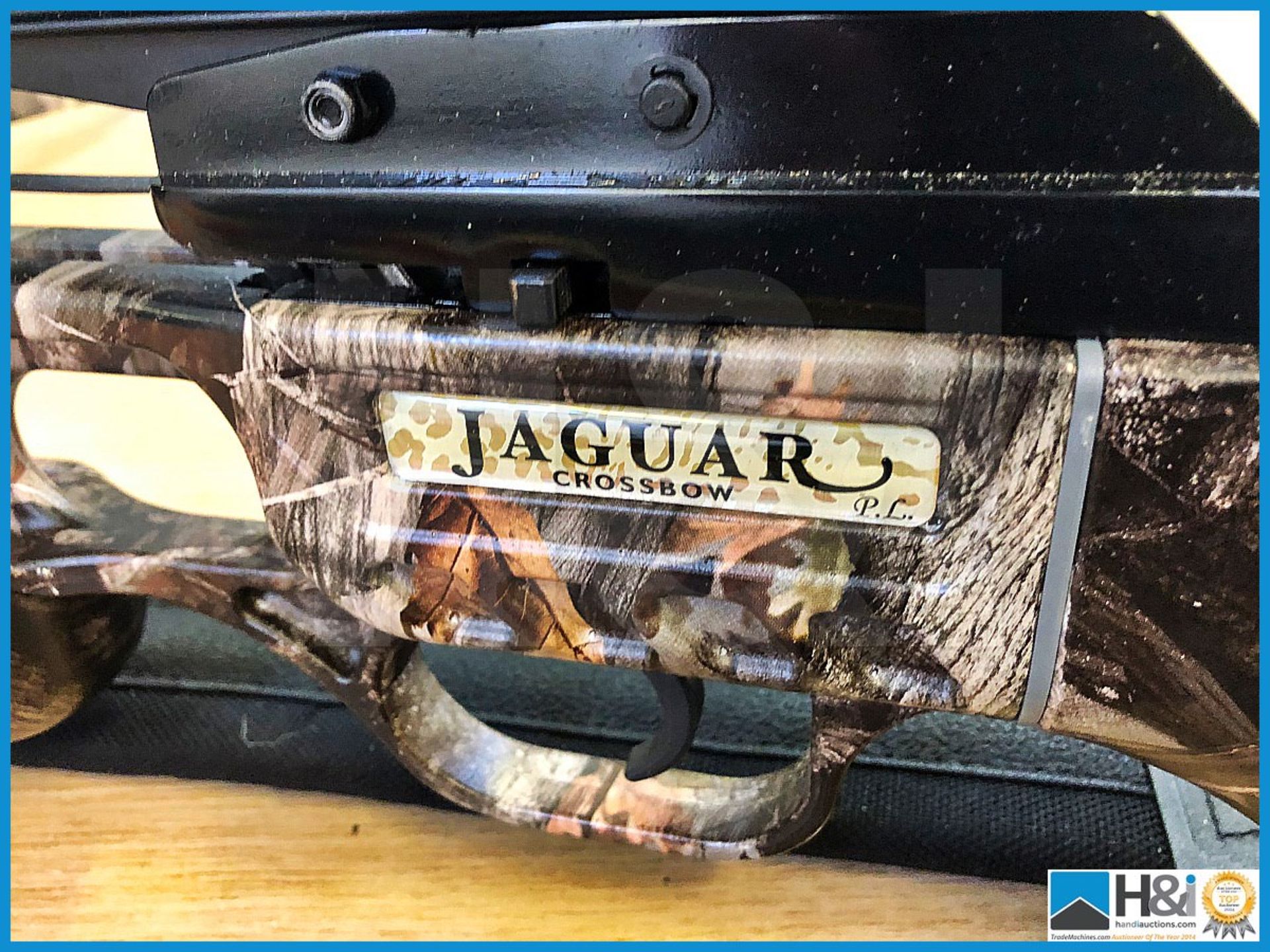 Jaguar Professional Crossbow with sight and selection of bolts superb condition with original bag - Image 3 of 8