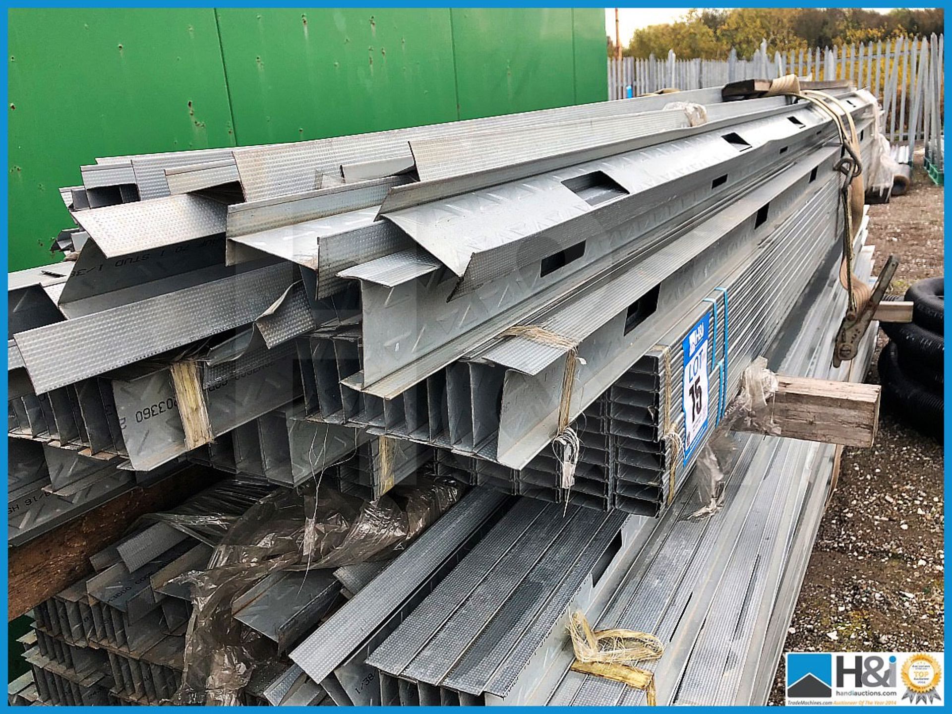 Huge qty (500 lengths) 70x38 Knauf steel stud walling beams. Unused, over GBP 5k value - Image 3 of 6