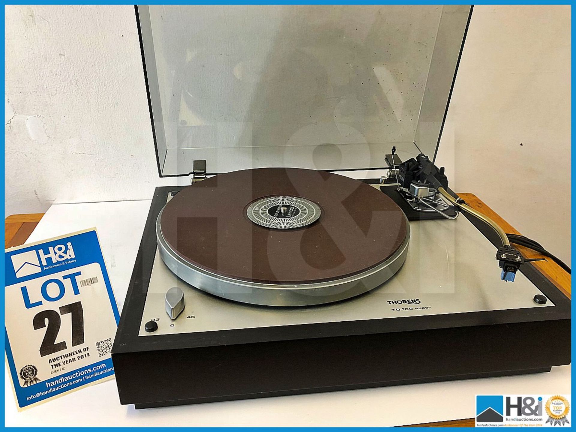 Thorens TD160-Super Turntable with SME tone arm with Arcam C77 cartridge in superb condition