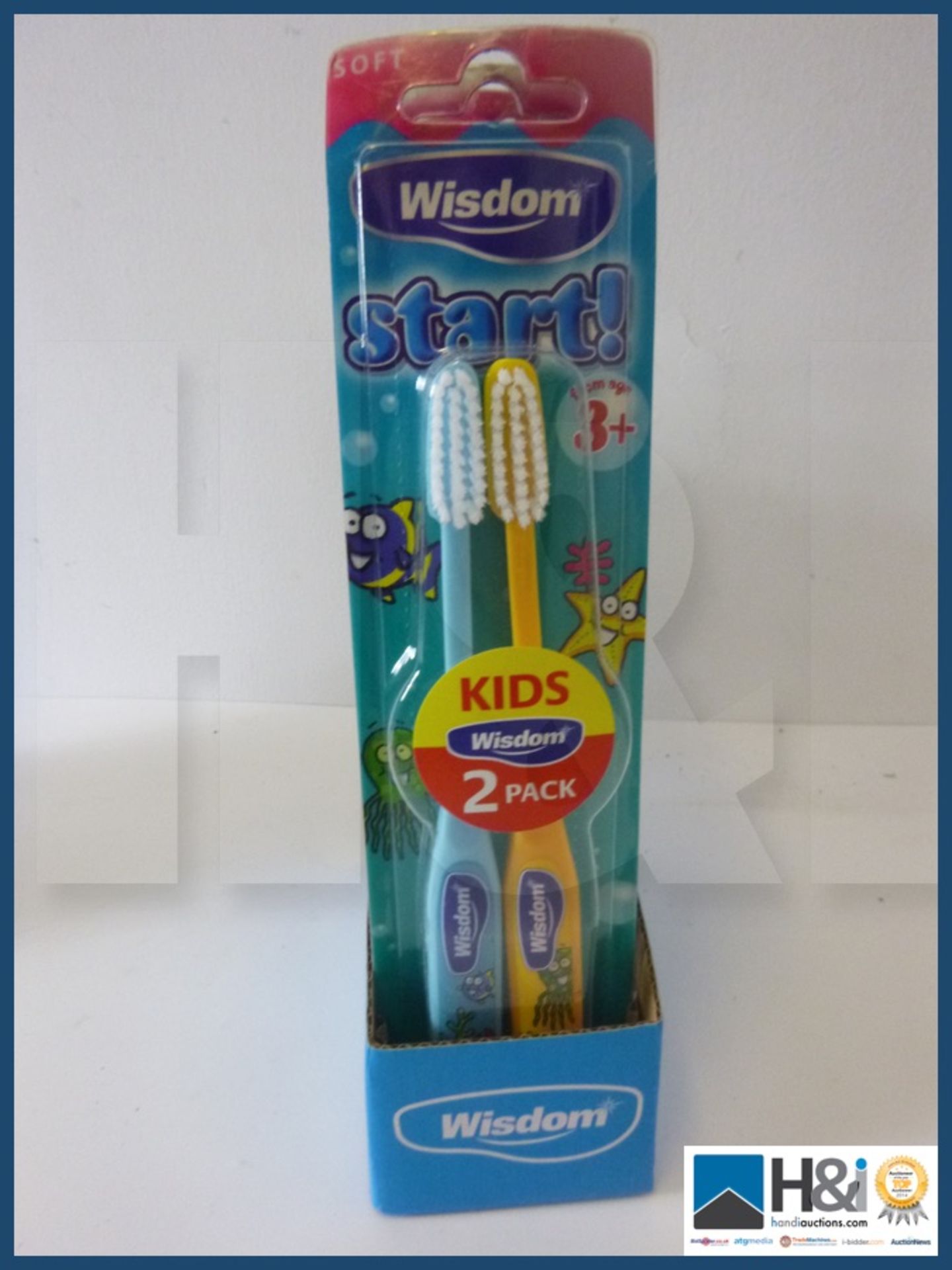 Lot of new Wisdom toothbrushes 6 adult twin packs and 6 children's twin packs . - Image 2 of 4