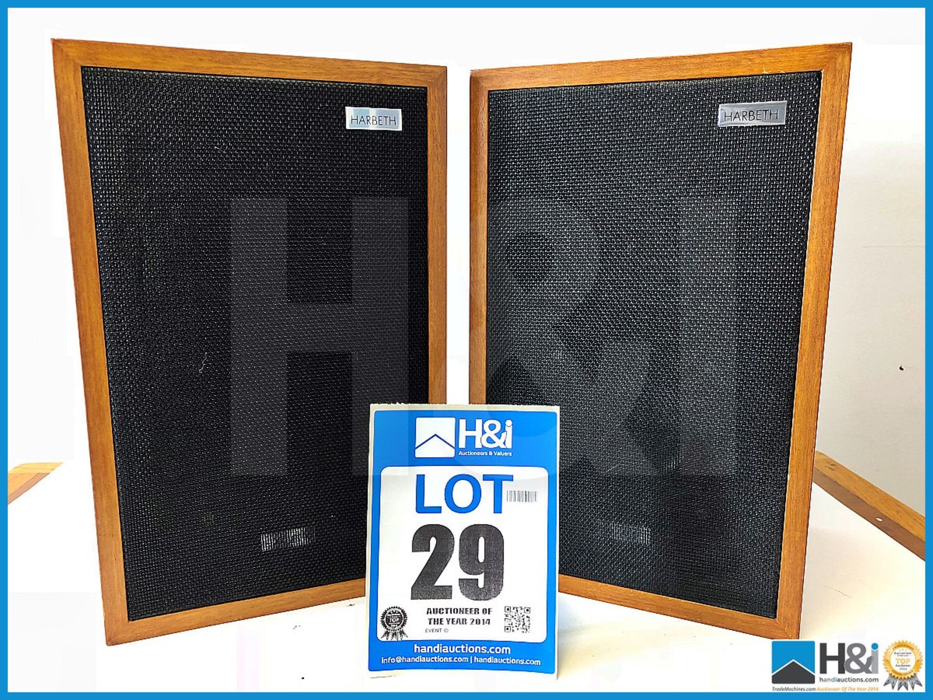 Pair Of Harbeth Accoustics ML Monitor speakers in fine condition