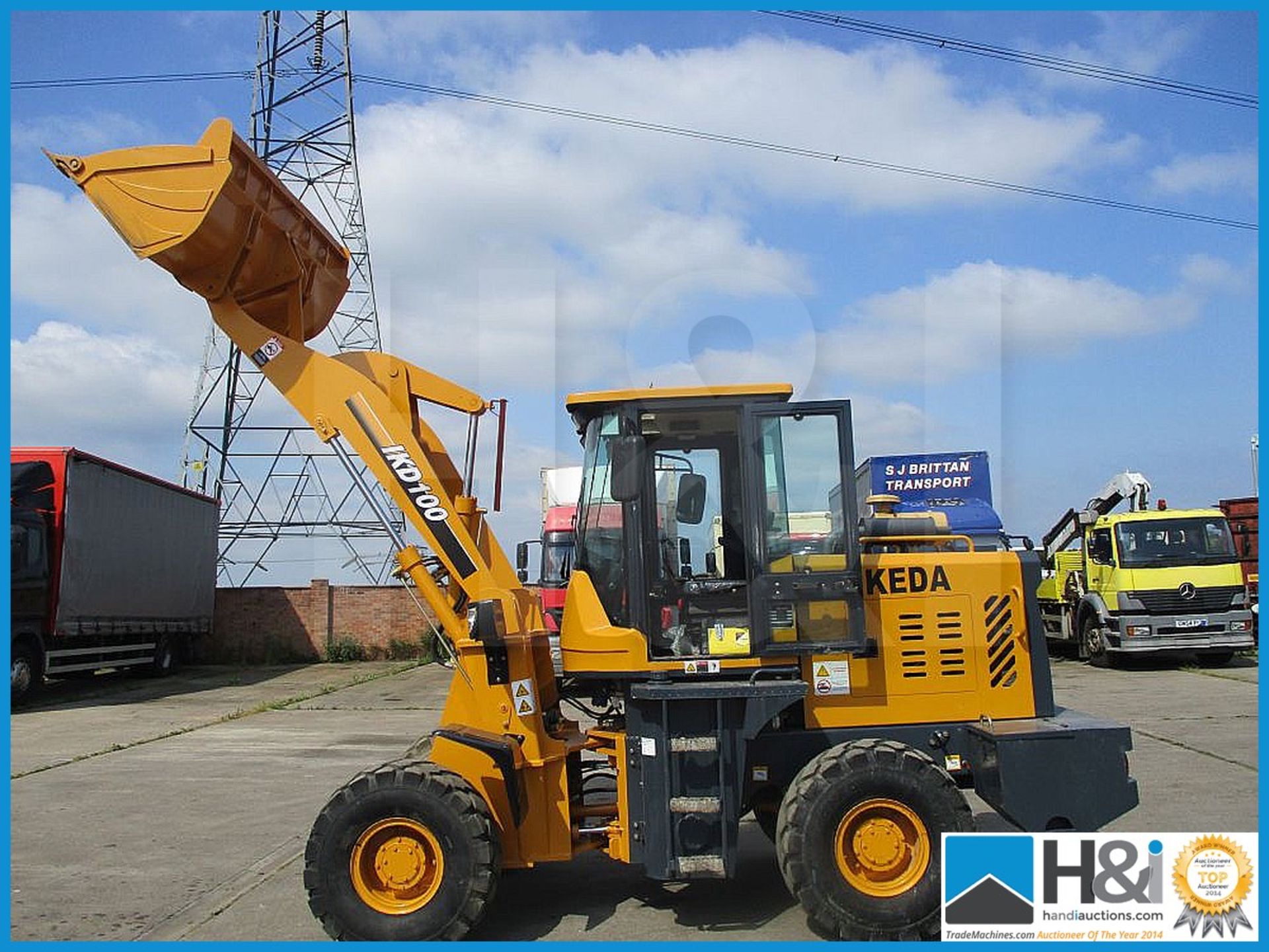 Ikeda wheeled loader, 2017 year. Currently showing only 16 hours on the clock. Hydro static, 4x4, pr - Image 2 of 14