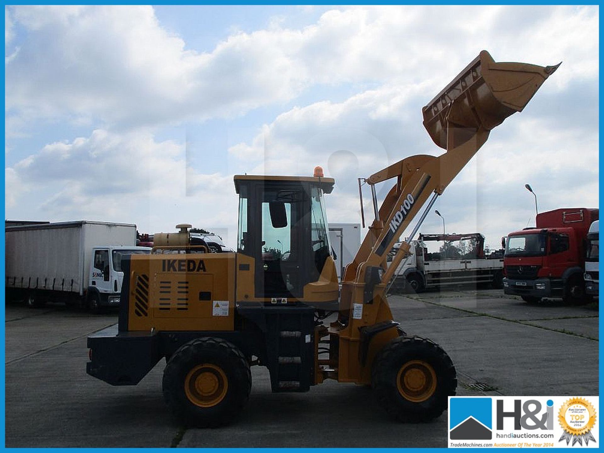 Ikeda wheeled loader, 2017 year. Currently showing only 16 hours on the clock. Hydro static, 4x4, pr - Image 7 of 14