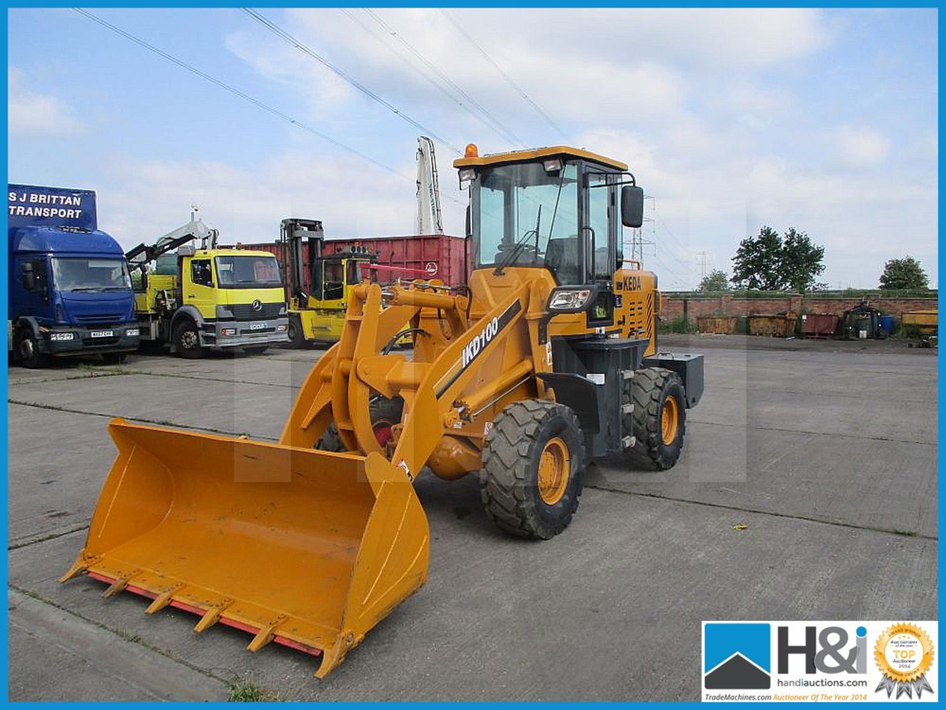 Ikeda wheeled loader, 2017 year. Currently showing only 16 hours on the clock. Hydro static, 4x4, pr - Image 6 of 14