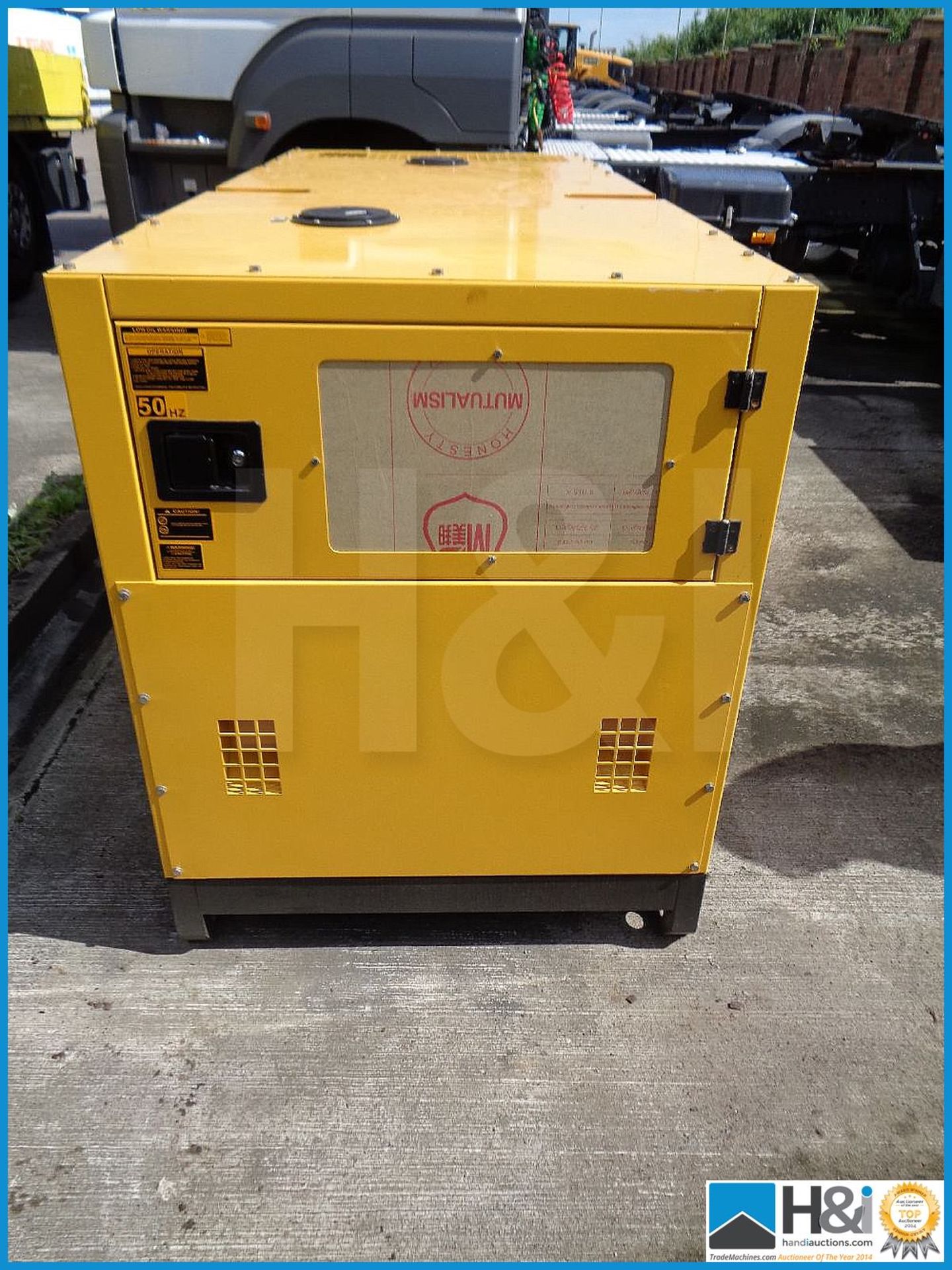 Brand new, unused Kawakenki KK-50KvA diesel generator. No oil or water and ready for transportation. - Image 3 of 9