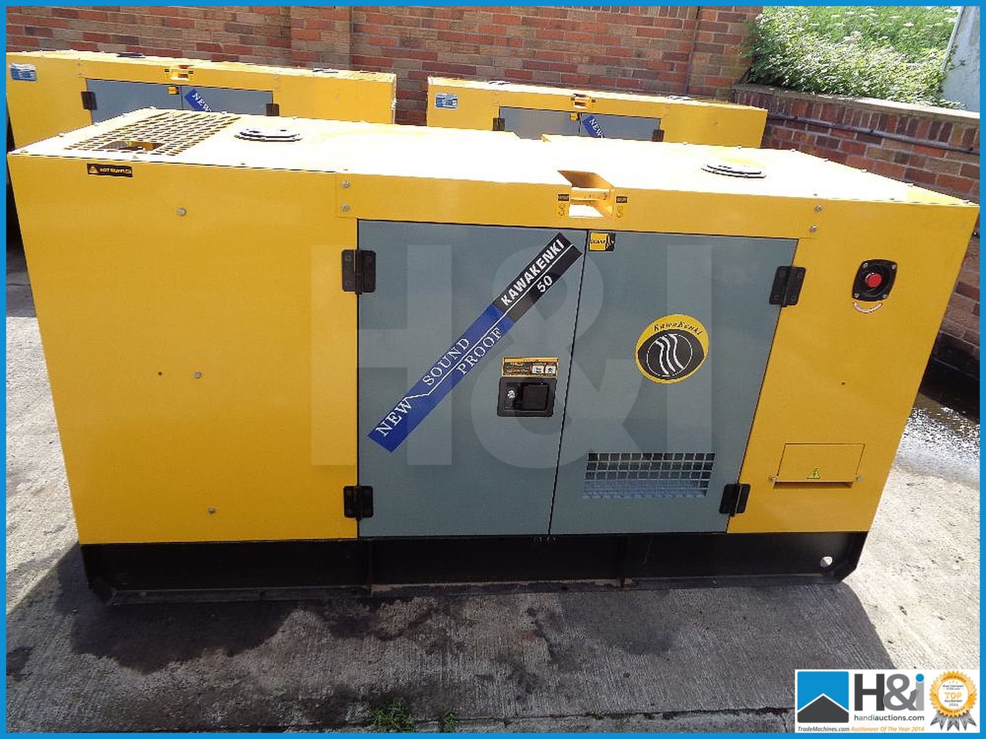 Brand new, unused Kawakenki KK-50KvA diesel generator. No oil or water and ready for transportation.