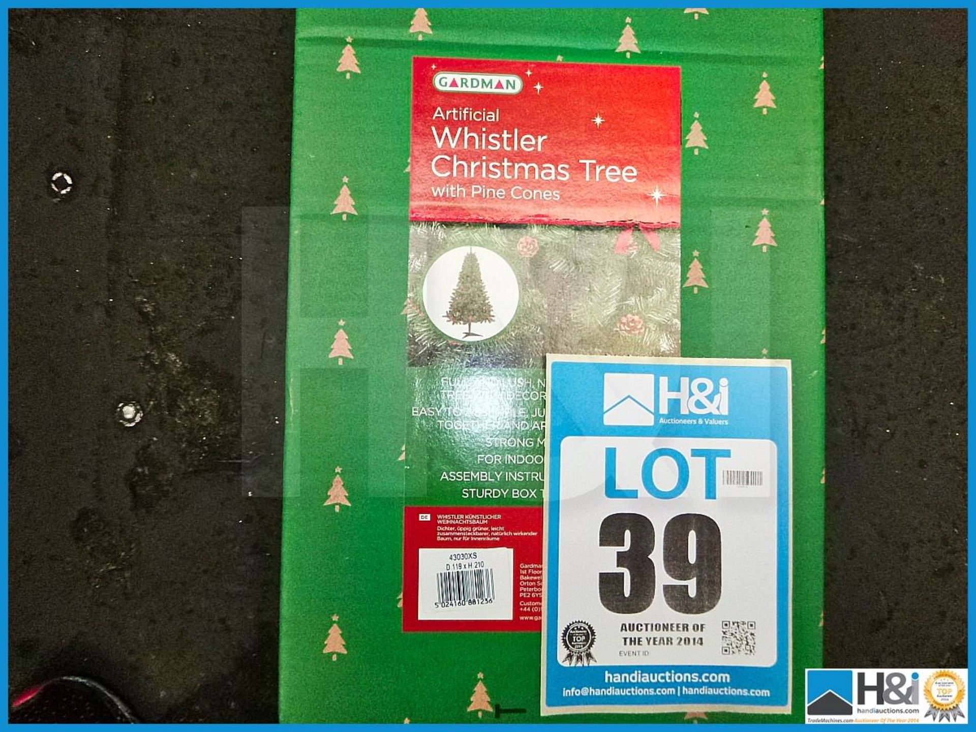 GARDMAN ARTIFICIAL 8' ALBERTA SLIM CHRISTMAS TREE, 43016XS, RRP £100.99, FULL AND LUSH NATURAL LOOKI