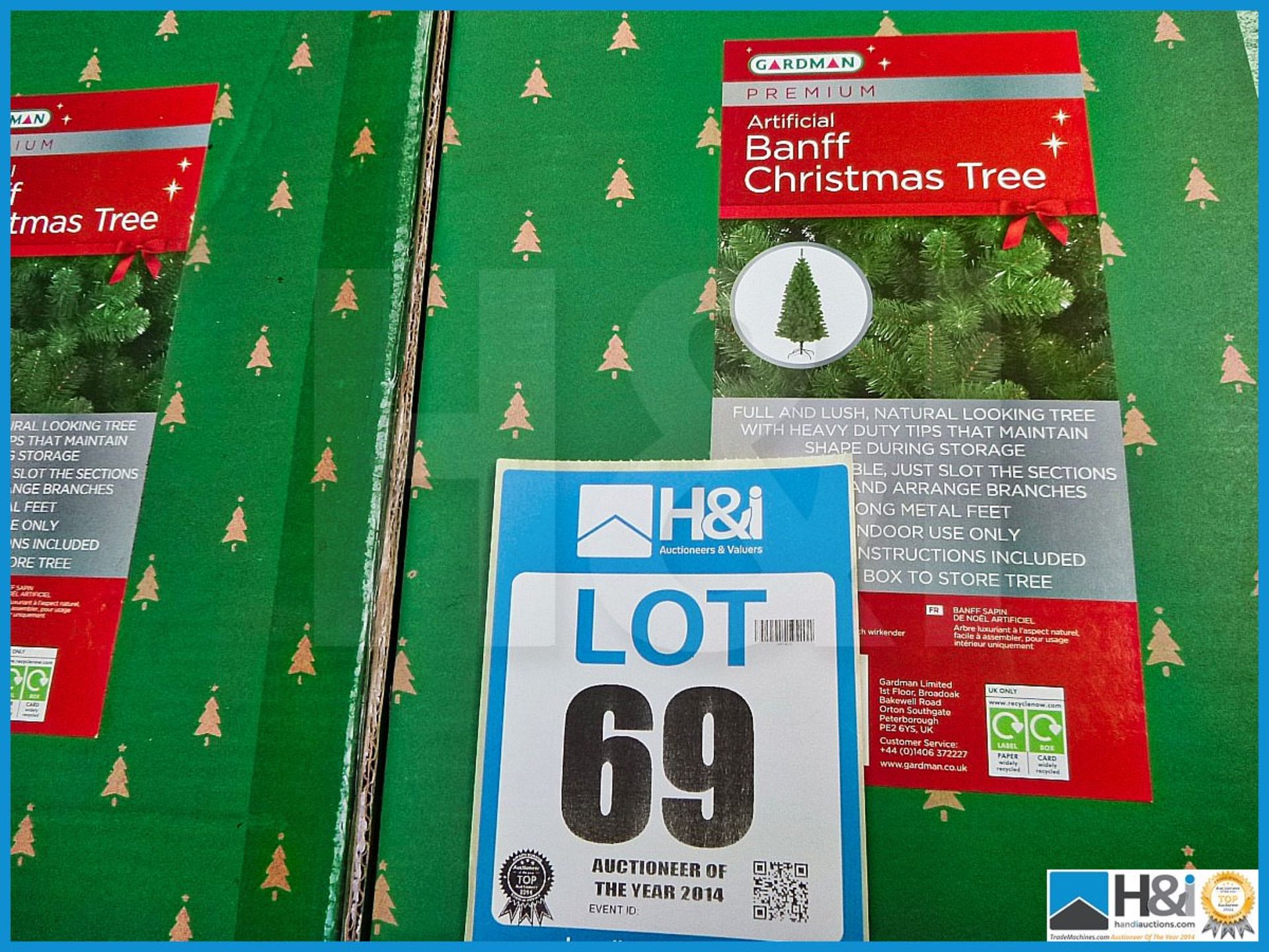 GARDMAN ARTIFICIAL 7' BANFF CHRISTMAS TREE , 43034XS, RRP £99.99, FULL AND LUSH NATURAL LOOKING TREE