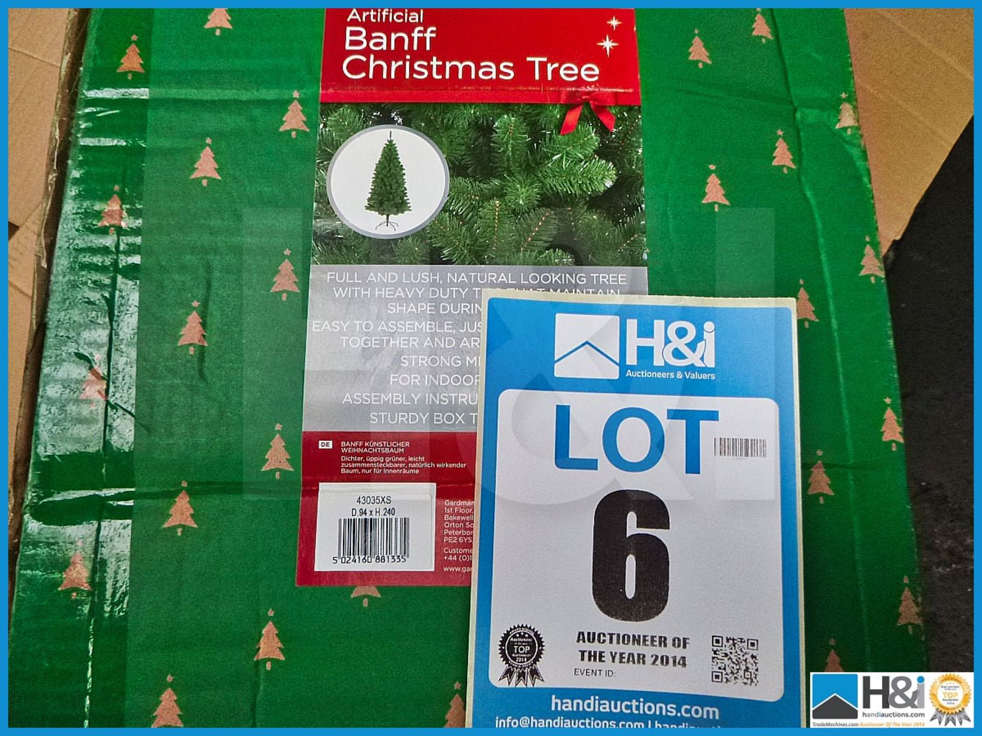 GARDMAN ARTIFICIAL 8' BANFF CHRISTMAS TREE, 43035XS, RRP £129.99, FULL AND LUSH NATURAL LOOKING TREE