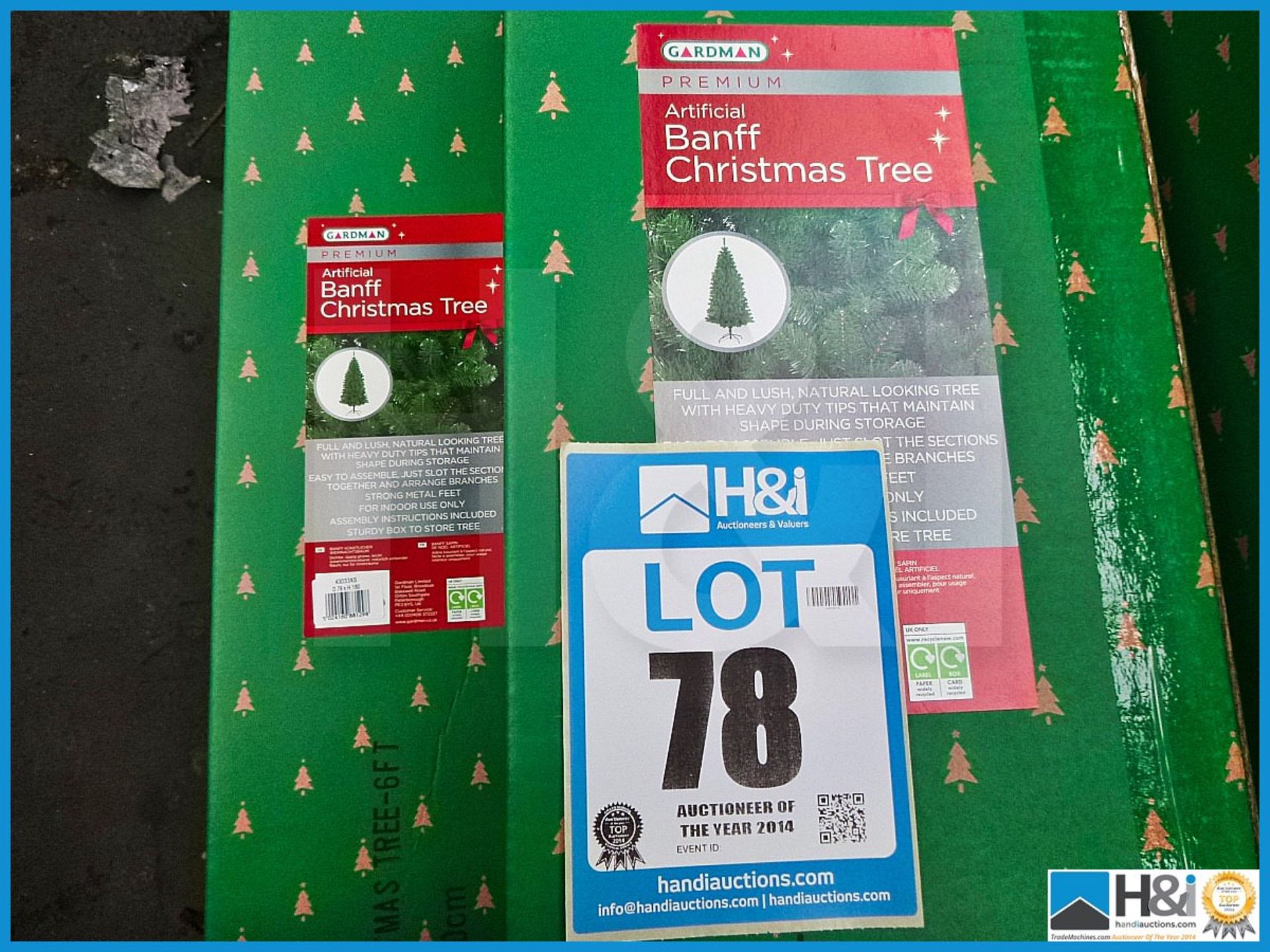 GARDMAN ARTIFICIAL 6' BANFF CHRISTMAS TREE , 43033XS, RRP £69.99, FULL AND LUSH NATURAL LOOKING TREE