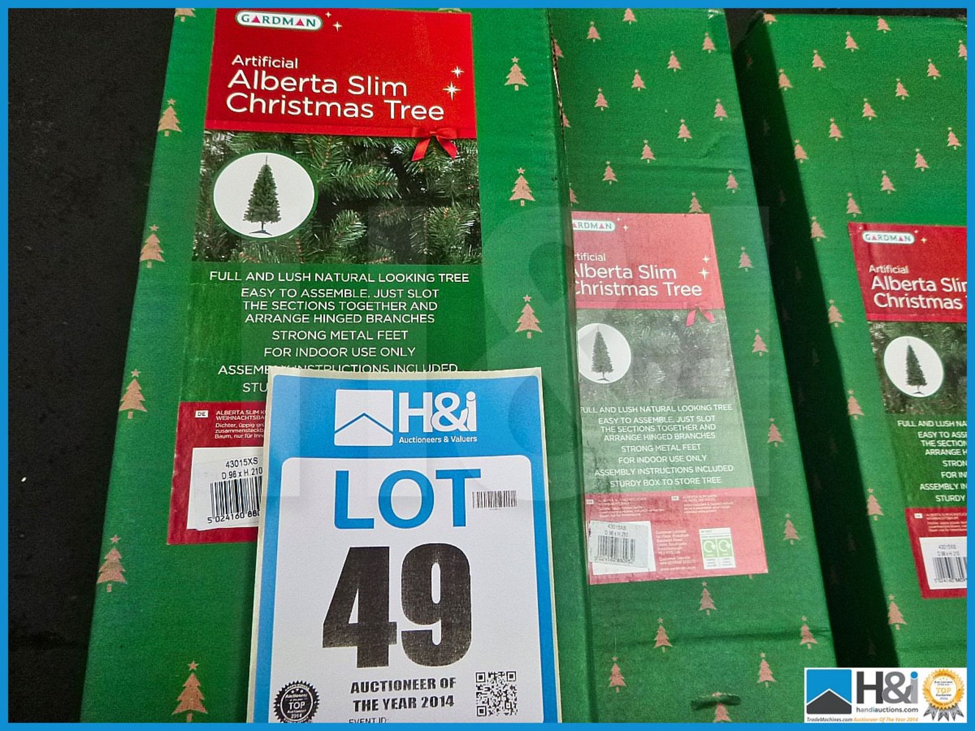 GARDMAN ARTIFICIAL 7' ALBERTA SLIM CHRISTMAS TREE, 43015XS, RRP £85.99, FULL AND LUSH NATURAL LOOKIN