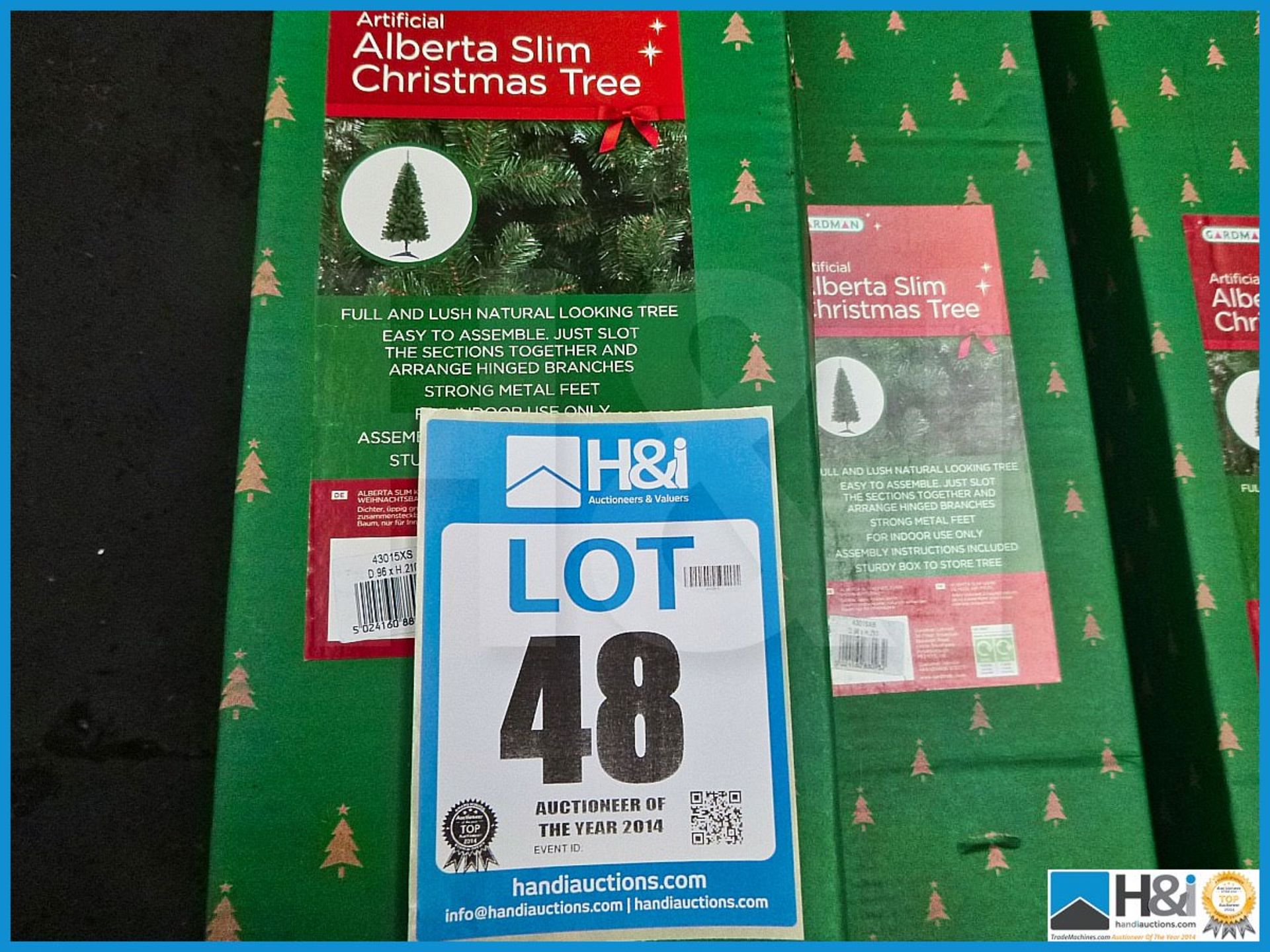 GARDMAN ARTIFICIAL 7' ALBERTA SLIM CHRISTMAS TREE, 43015XS, RRP £85.99, FULL AND LUSH NATURAL LOOKIN