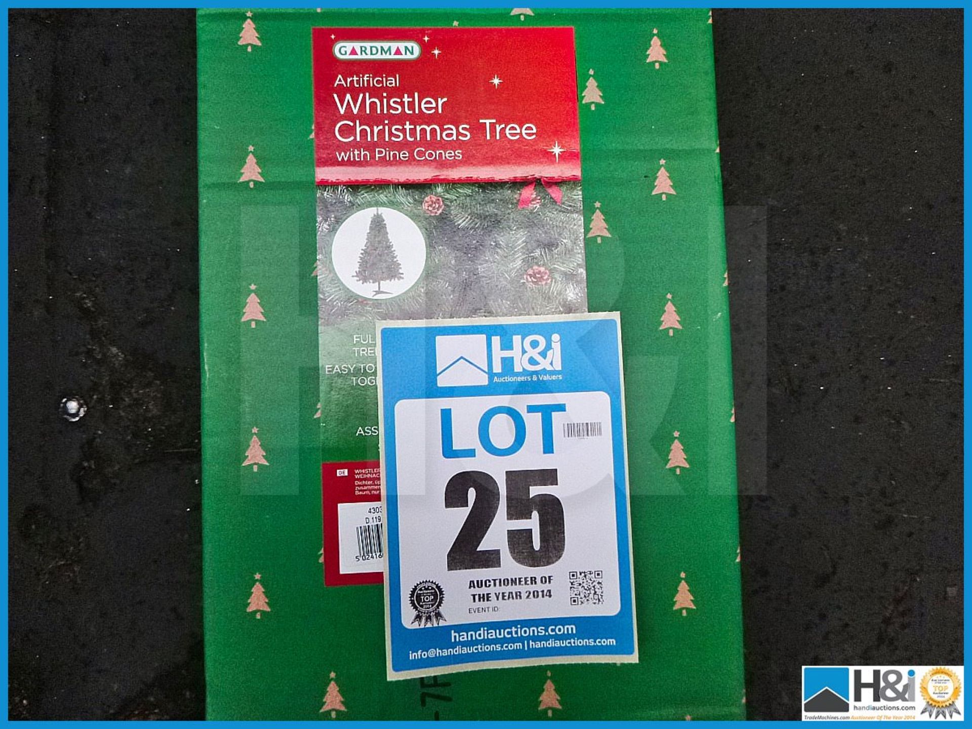 GARDMAN ARTIFICIAL 8' ALBERTA SLIM CHRISTMAS TREE, 43016XS, RRP £100.99, FULL AND LUSH NATURAL LOOKI