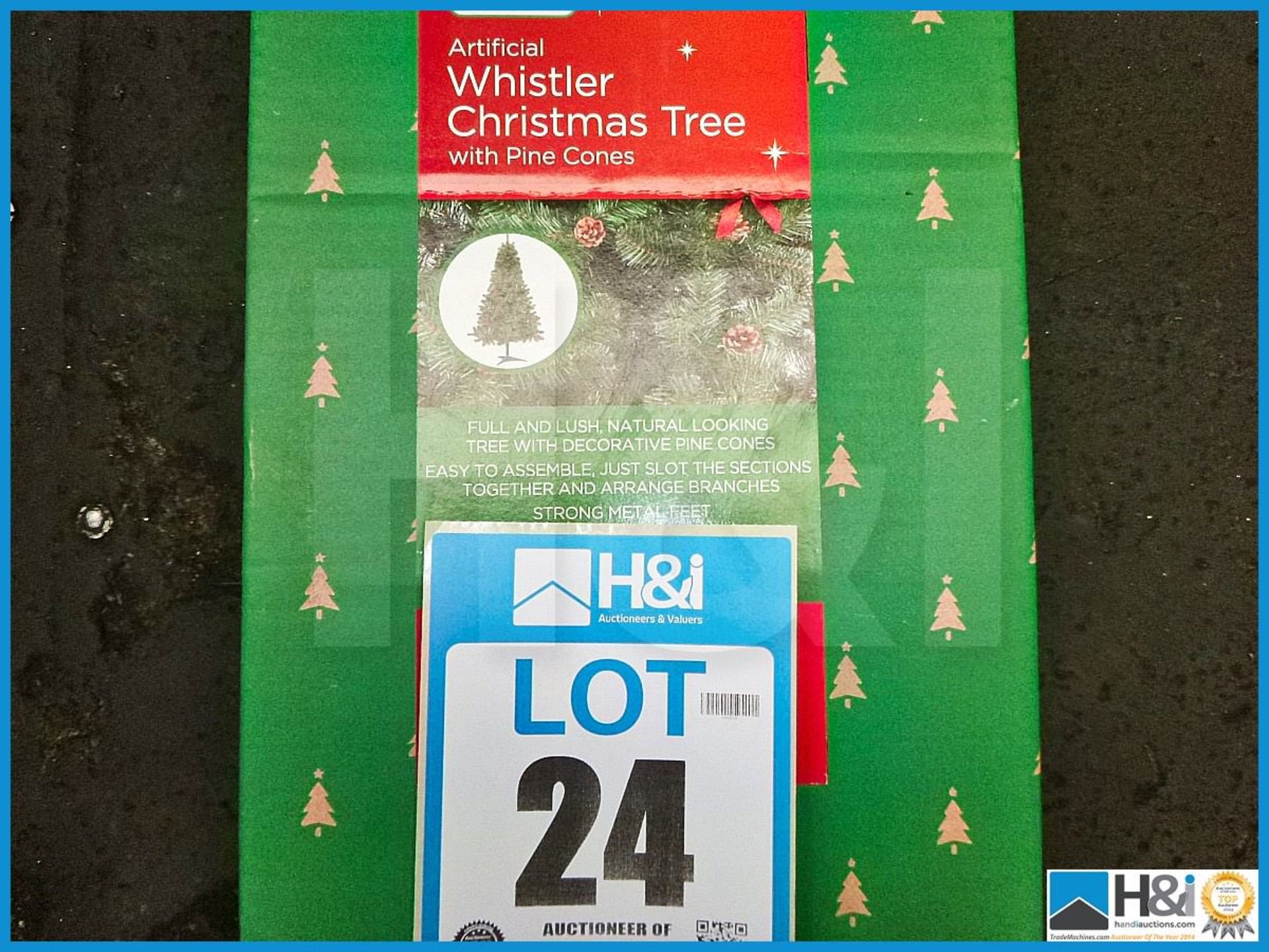 GARDMAN ARTIFICIAL 8' ALBERTA SLIM CHRISTMAS TREE, 43016XS, RRP £100.99, FULL AND LUSH NATURAL LOOKI