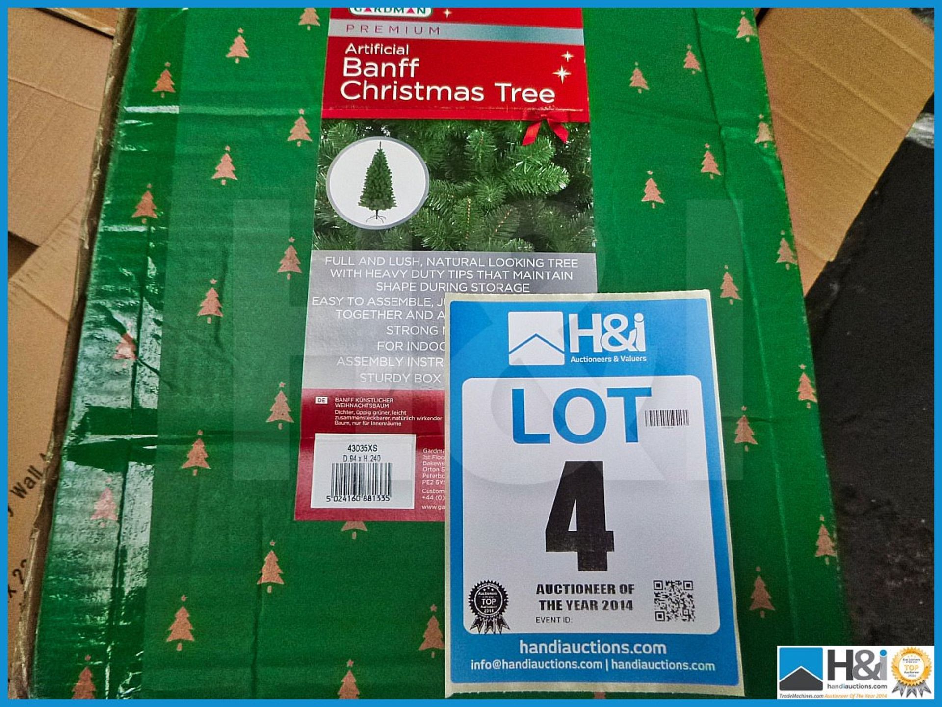 GARDMAN ARTIFICIAL 8' BANFF CHRISTMAS TREE, 43035XS, RRP £129.99, FULL AND LUSH NATURAL LOOKING TREE