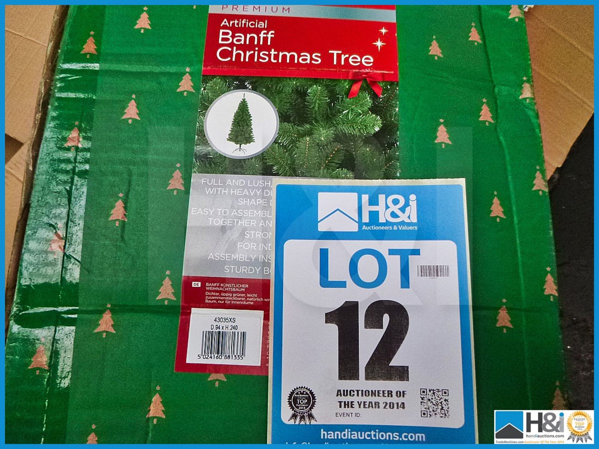 GARDMAN ARTIFICIAL 8' BANFF CHRISTMAS TREE, 43035XS, RRP £129.99, FULL AND LUSH NATURAL LOOKING TREE