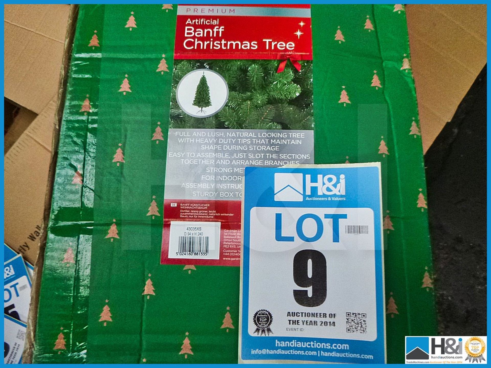 GARDMAN ARTIFICIAL 8' BANFF CHRISTMAS TREE, 43035XS, RRP £129.99, FULL AND LUSH NATURAL LOOKING TREE