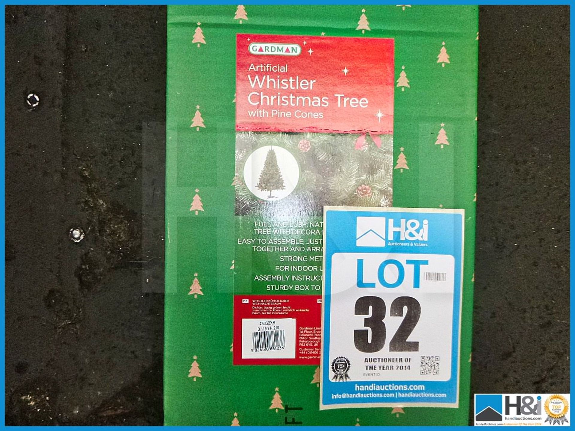 GARDMAN ARTIFICIAL 8' ALBERTA SLIM CHRISTMAS TREE, 43016XS, RRP £100.99, FULL AND LUSH NATURAL LOOKI