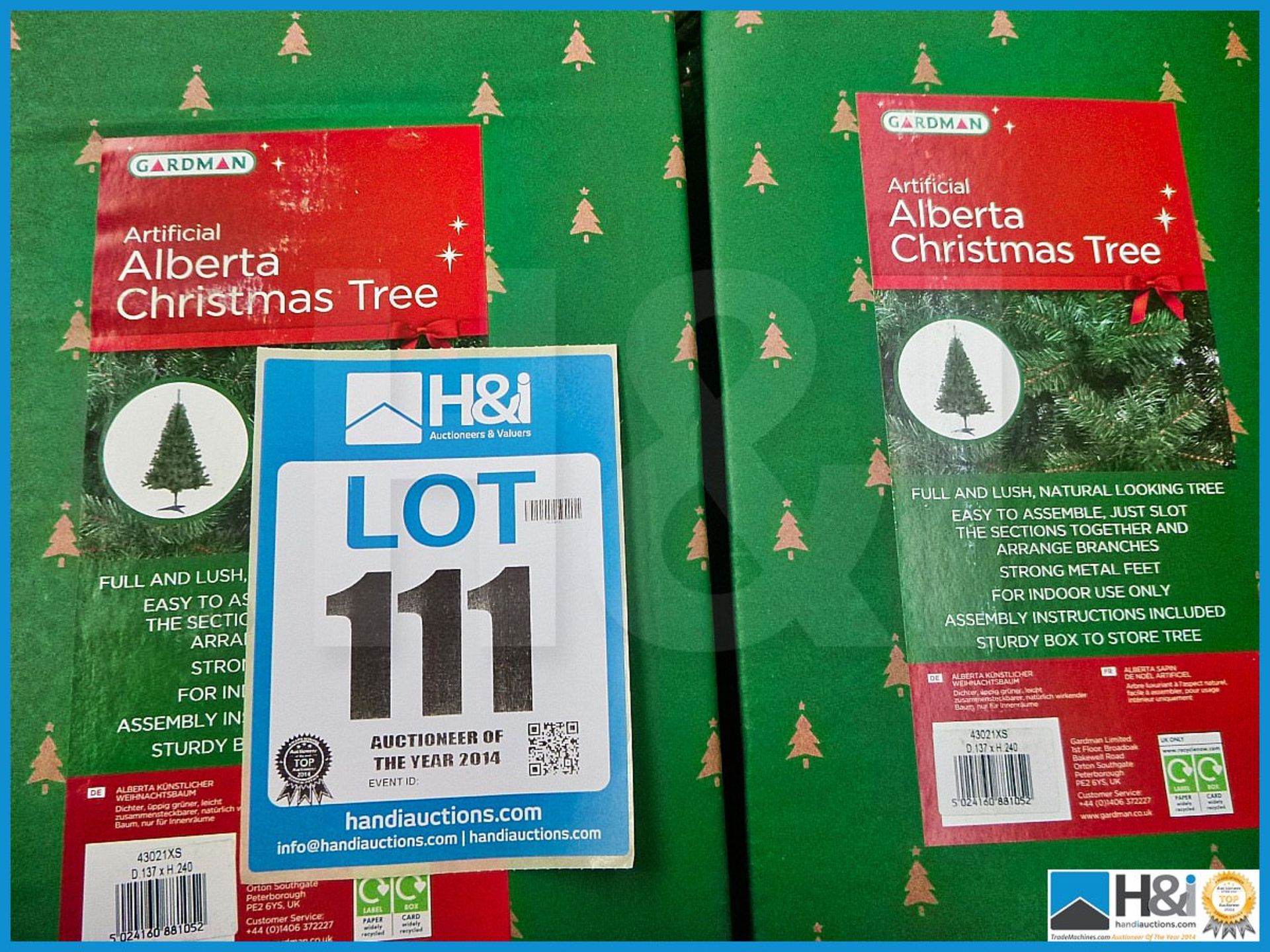 GARDMAN ARTIFICIAL 8' ALBERTA CHRISTMAS TREE, 43021XS, RRP £100.99, FULL AND LUSH NATURAL LOOKING TR