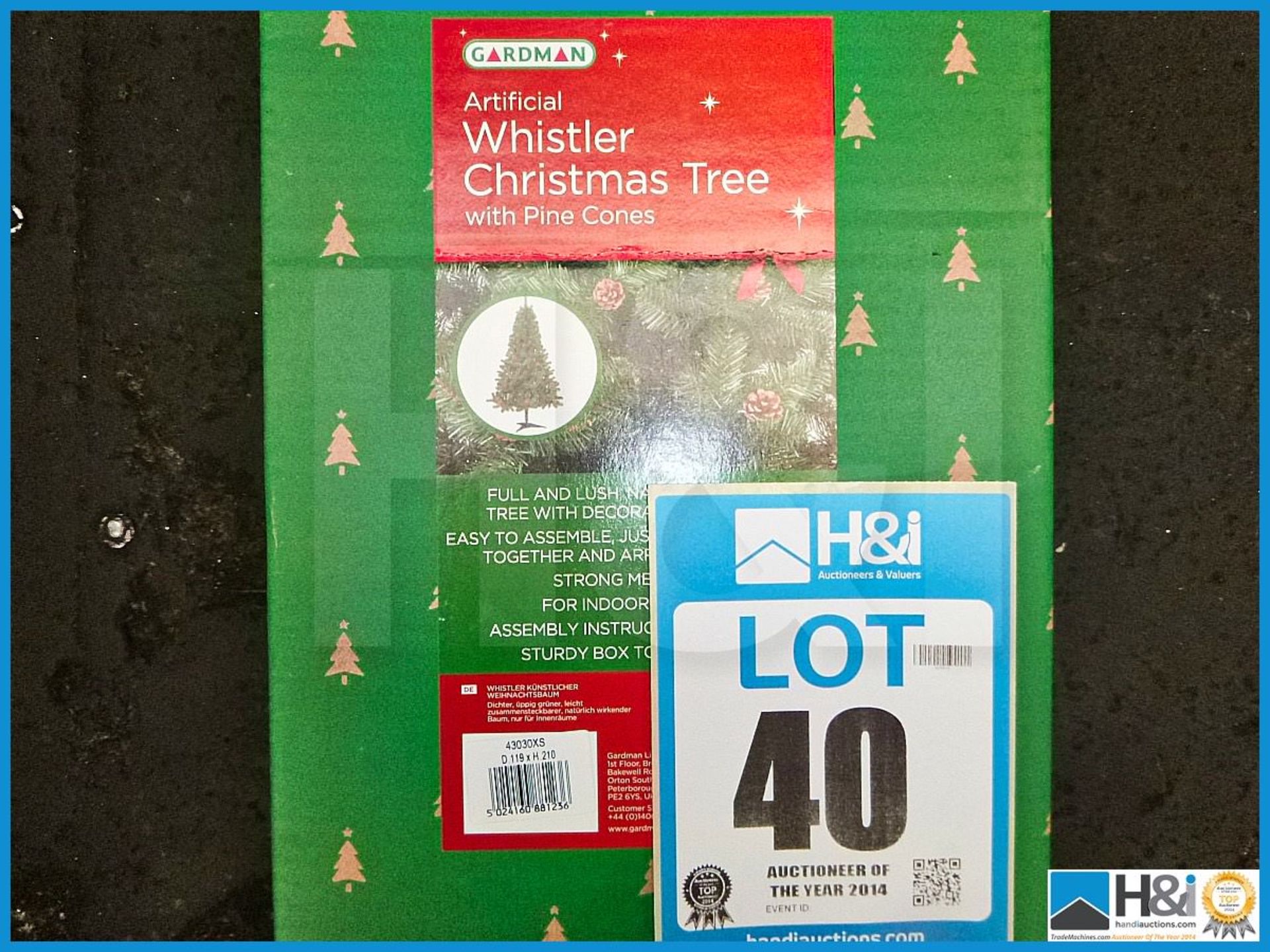 GARDMAN ARTIFICIAL 8' ALBERTA SLIM CHRISTMAS TREE, 43016XS, RRP £100.99, FULL AND LUSH NATURAL LOOKI