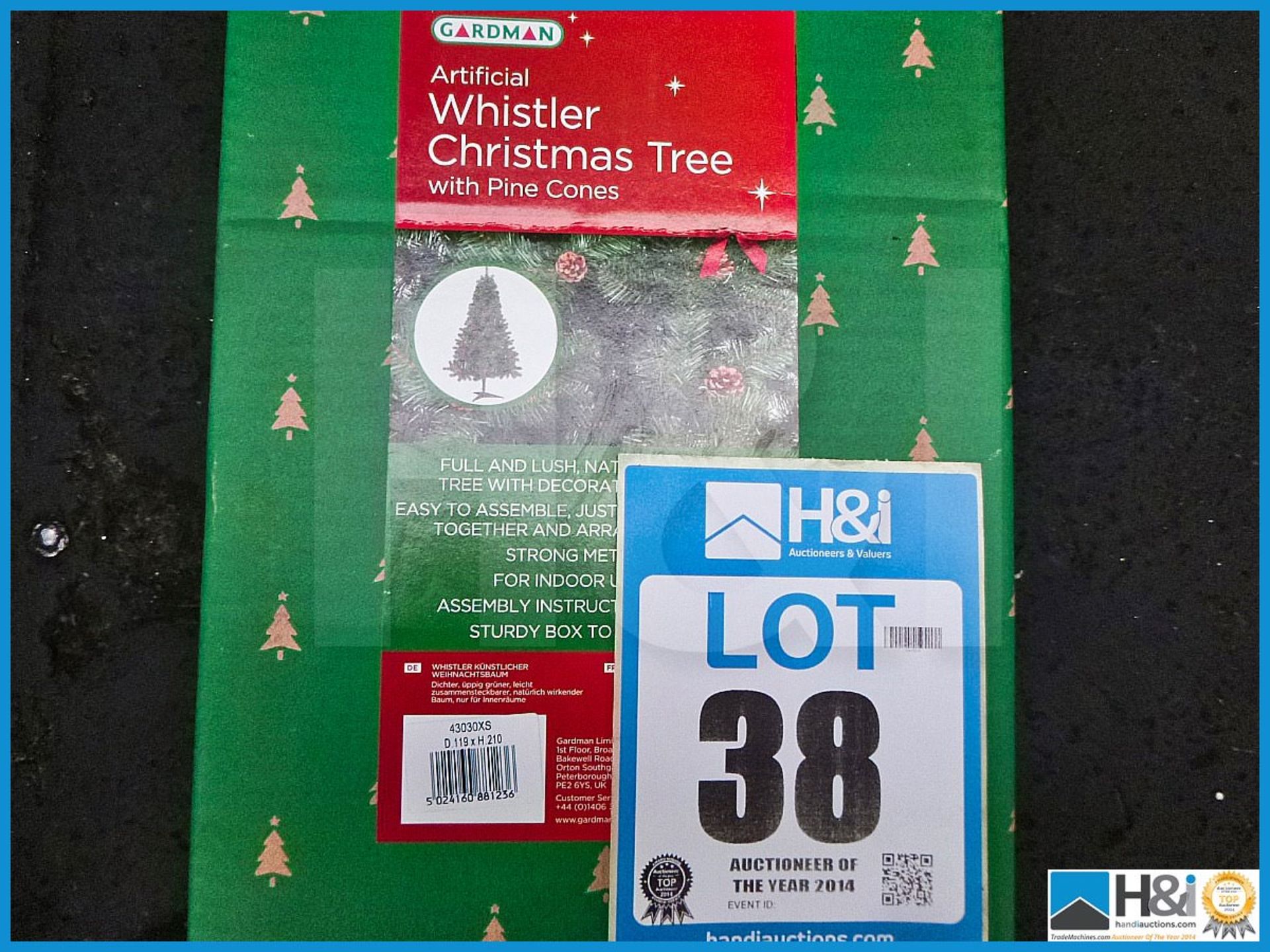 GARDMAN ARTIFICIAL 8' ALBERTA SLIM CHRISTMAS TREE, 43016XS, RRP £100.99, FULL AND LUSH NATURAL LOOKI