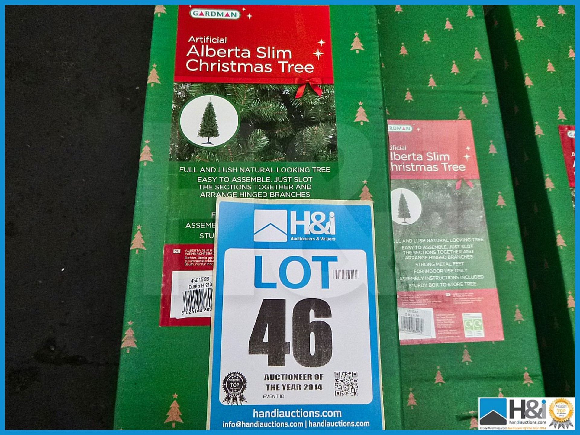 GARDMAN ARTIFICIAL 7' ALBERTA SLIM CHRISTMAS TREE, 43015XS, RRP £85.99, FULL AND LUSH NATURAL LOOKIN