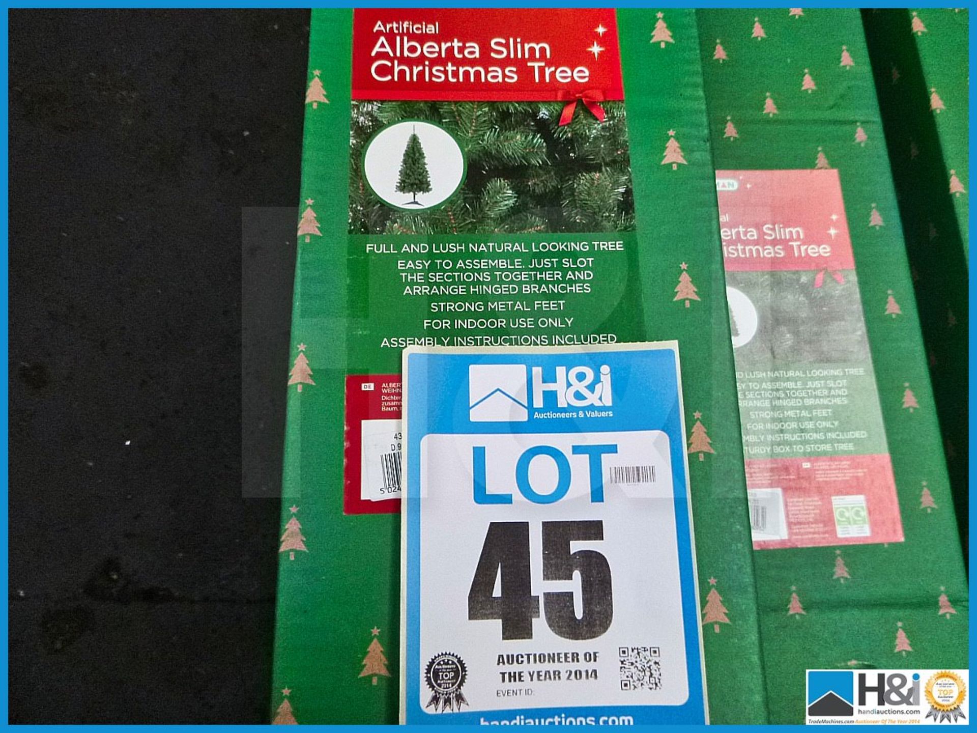 GARDMAN ARTIFICIAL 7' ALBERTA SLIM CHRISTMAS TREE, 43015XS, RRP £85.99, FULL AND LUSH NATURAL LOOKIN