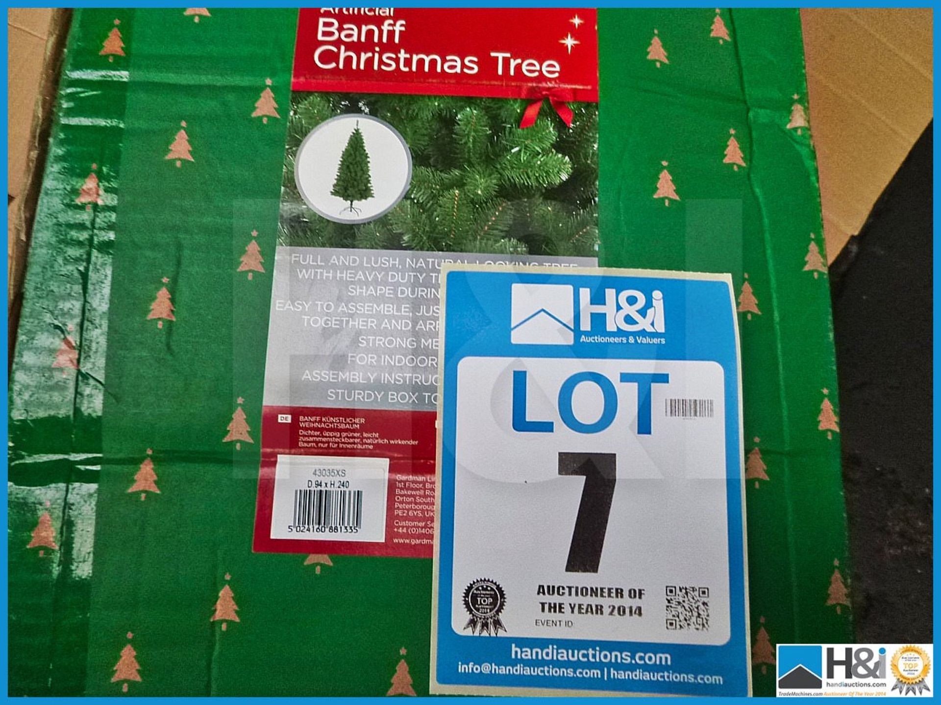 GARDMAN ARTIFICIAL 8' BANFF CHRISTMAS TREE, 43035XS, RRP £129.99, FULL AND LUSH NATURAL LOOKING TREE