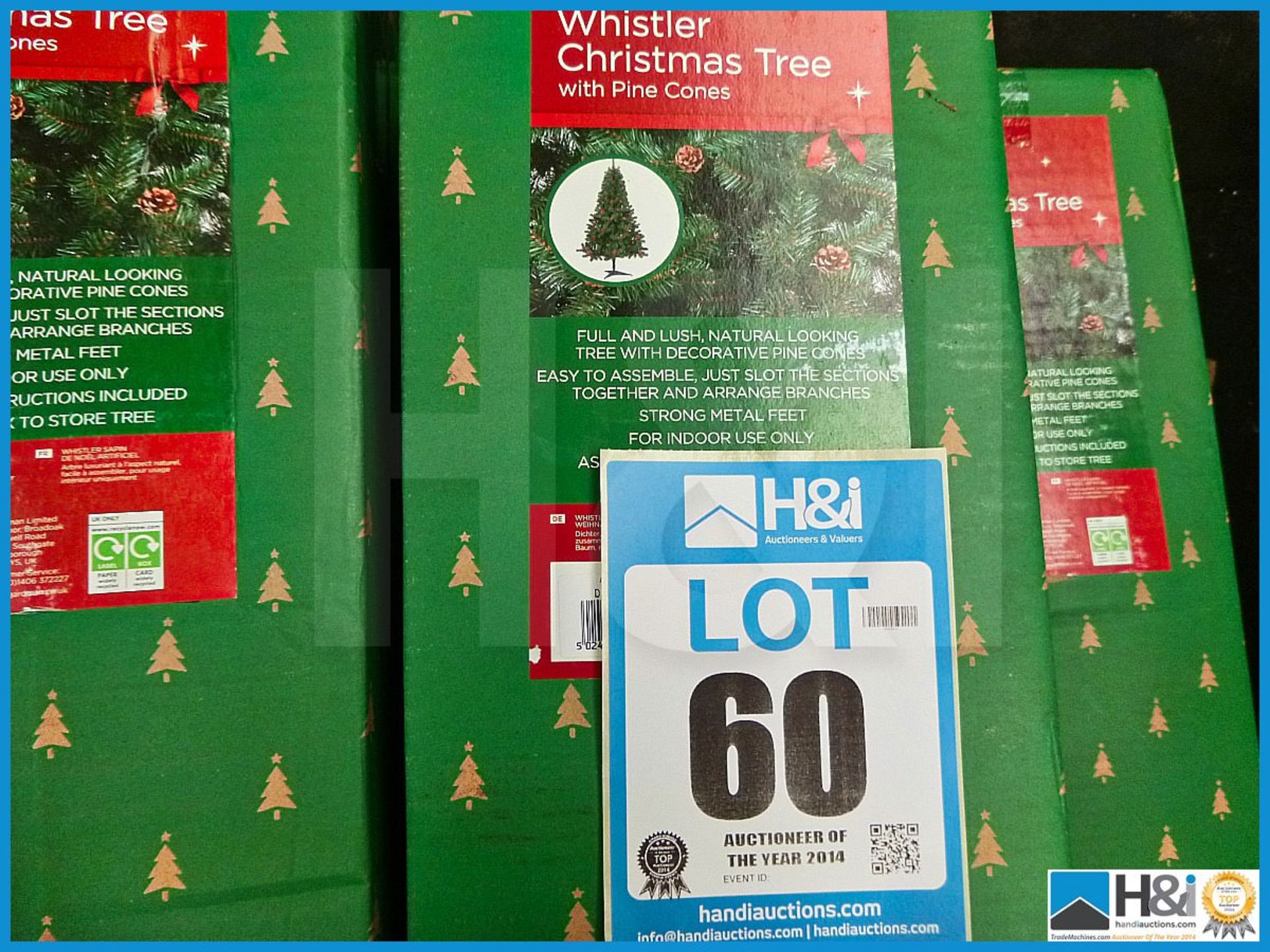 GARDMAN ARTIFICIAL 6' WHISTLER FROSTED CHRISTMAS TREE WITH CONES, 43029XS, RRP £85.99, FULL AND LUSH