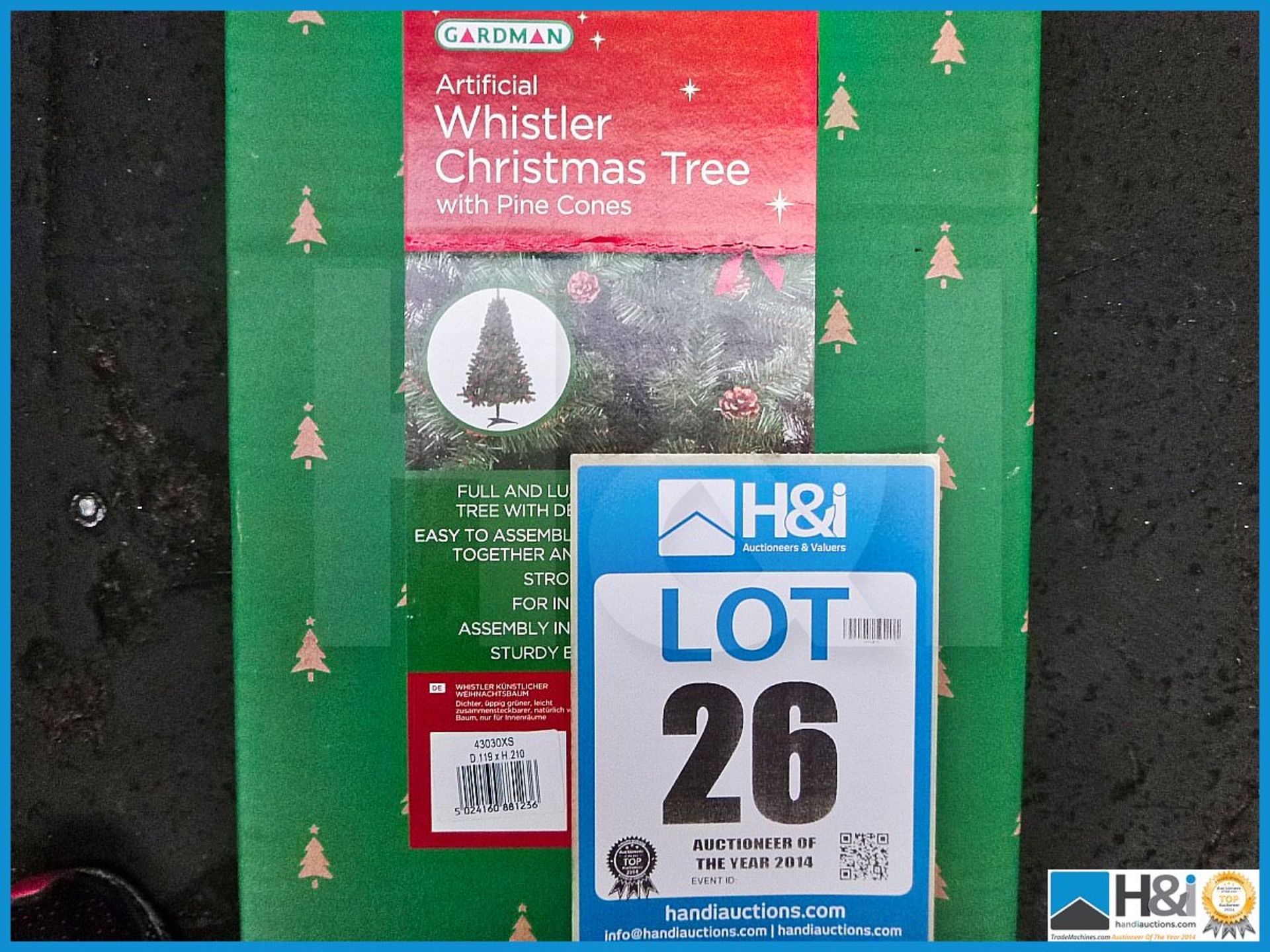 GARDMAN ARTIFICIAL 8' ALBERTA SLIM CHRISTMAS TREE, 43016XS, RRP £100.99, FULL AND LUSH NATURAL LOOKI