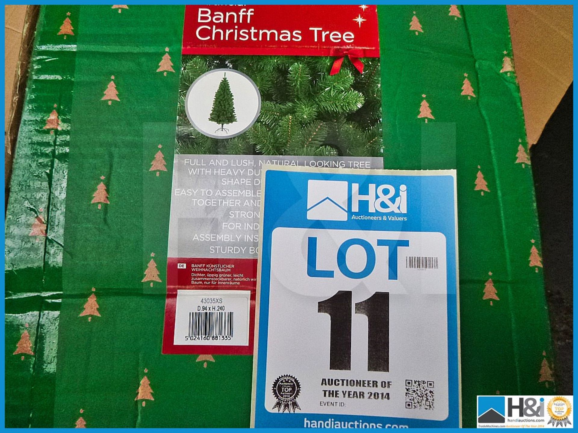 GARDMAN ARTIFICIAL 8' BANFF CHRISTMAS TREE, 43035XS, RRP £129.99, FULL AND LUSH NATURAL LOOKING TREE