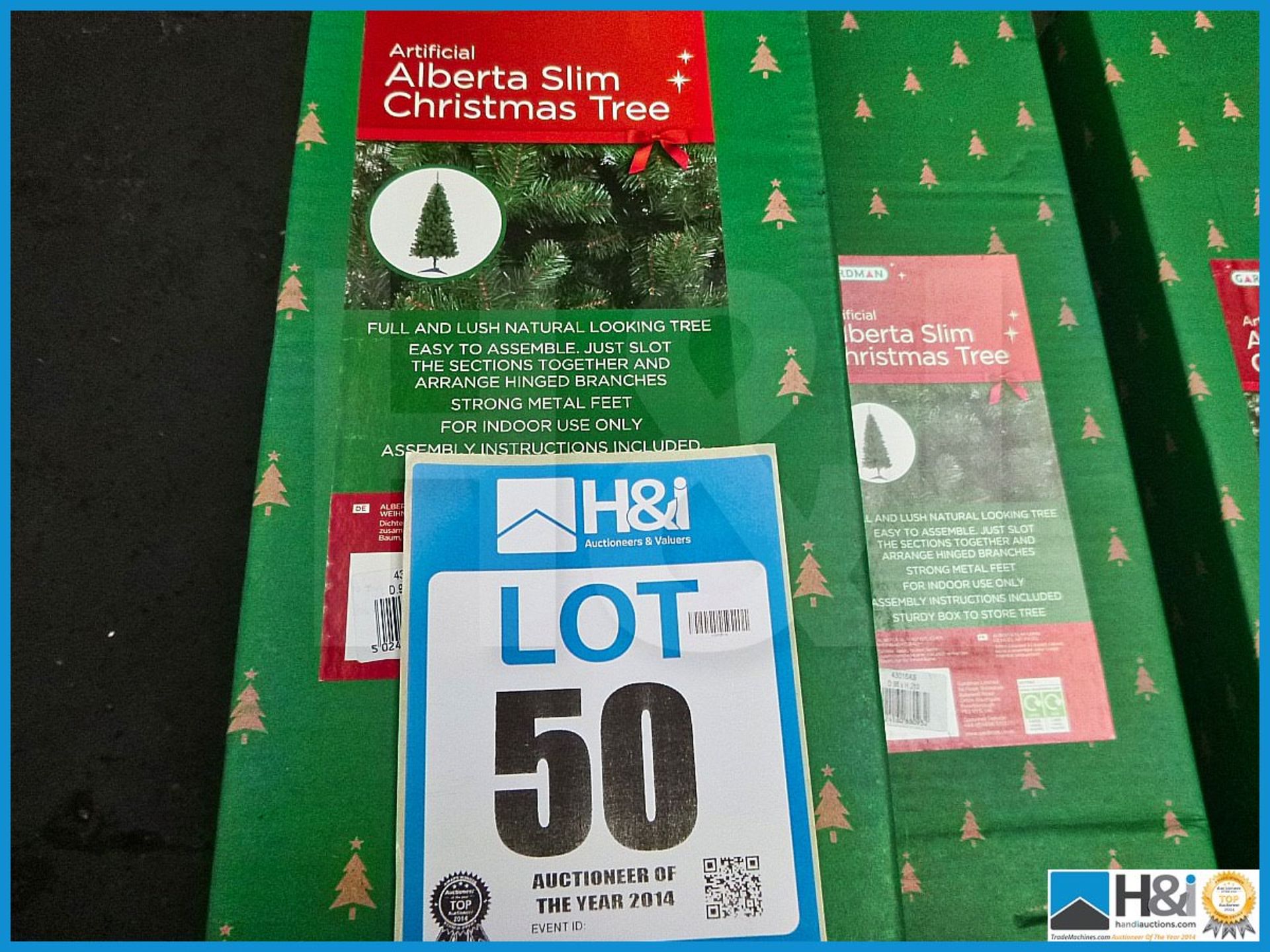 GARDMAN ARTIFICIAL 7' ALBERTA SLIM CHRISTMAS TREE, 43015XS, RRP £85.99, FULL AND LUSH NATURAL LOOKIN