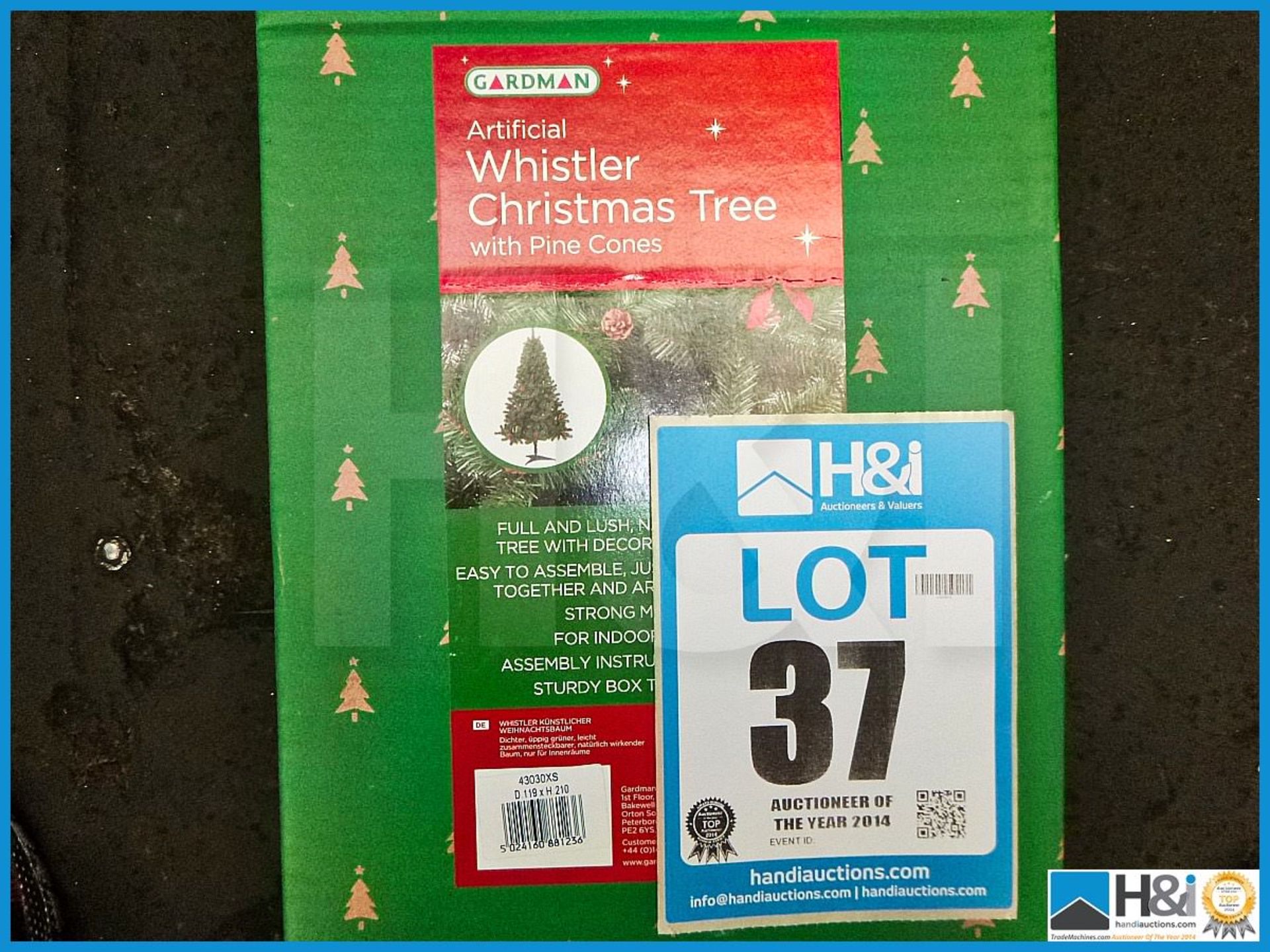 GARDMAN ARTIFICIAL 8' ALBERTA SLIM CHRISTMAS TREE, 43016XS, RRP £100.99, FULL AND LUSH NATURAL LOOKI