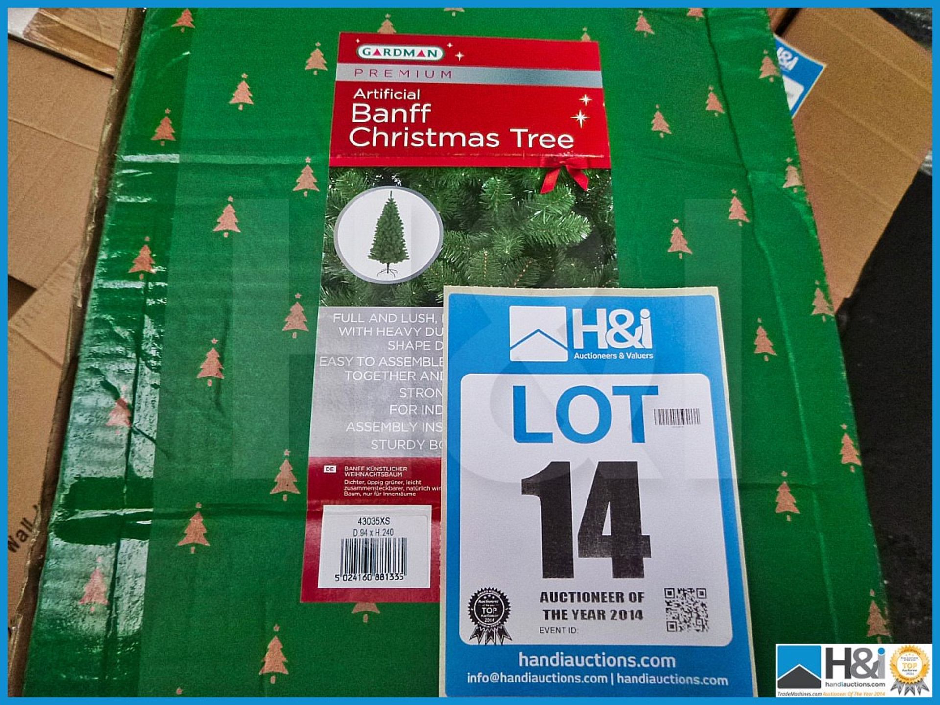 GARDMAN ARTIFICIAL 8' BANFF CHRISTMAS TREE, 43035XS, RRP £129.99, FULL AND LUSH NATURAL LOOKING TREE