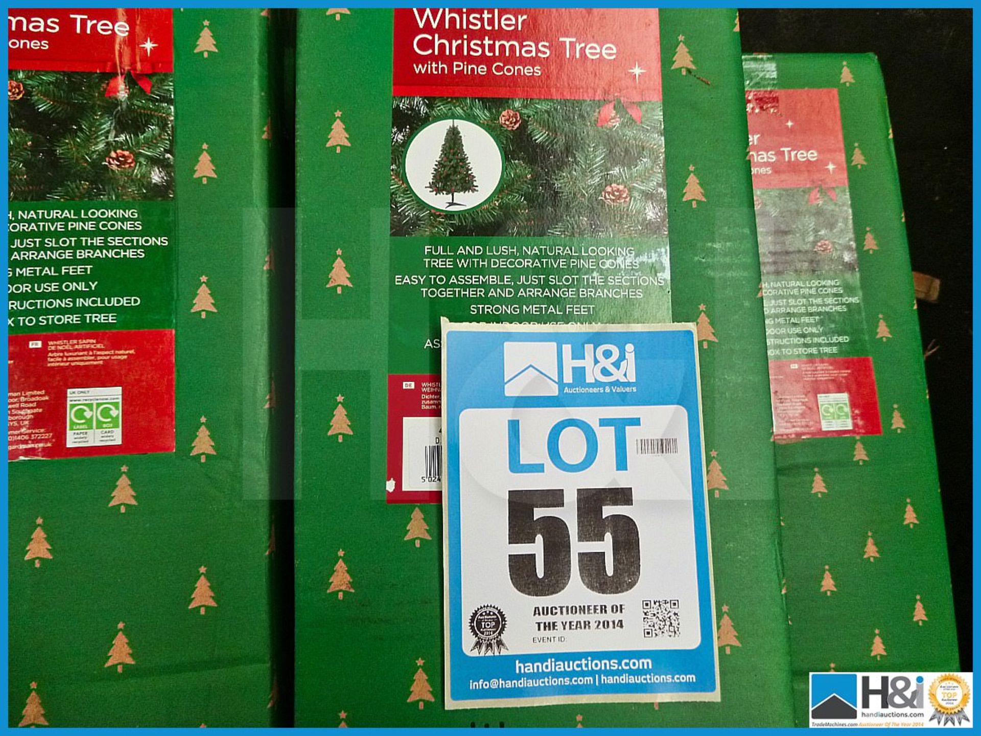 GARDMAN ARTIFICIAL 6' WHISTLER FROSTED CHRISTMAS TREE WITH CONES, 43029XS, RRP £85.99, FULL AND LUSH