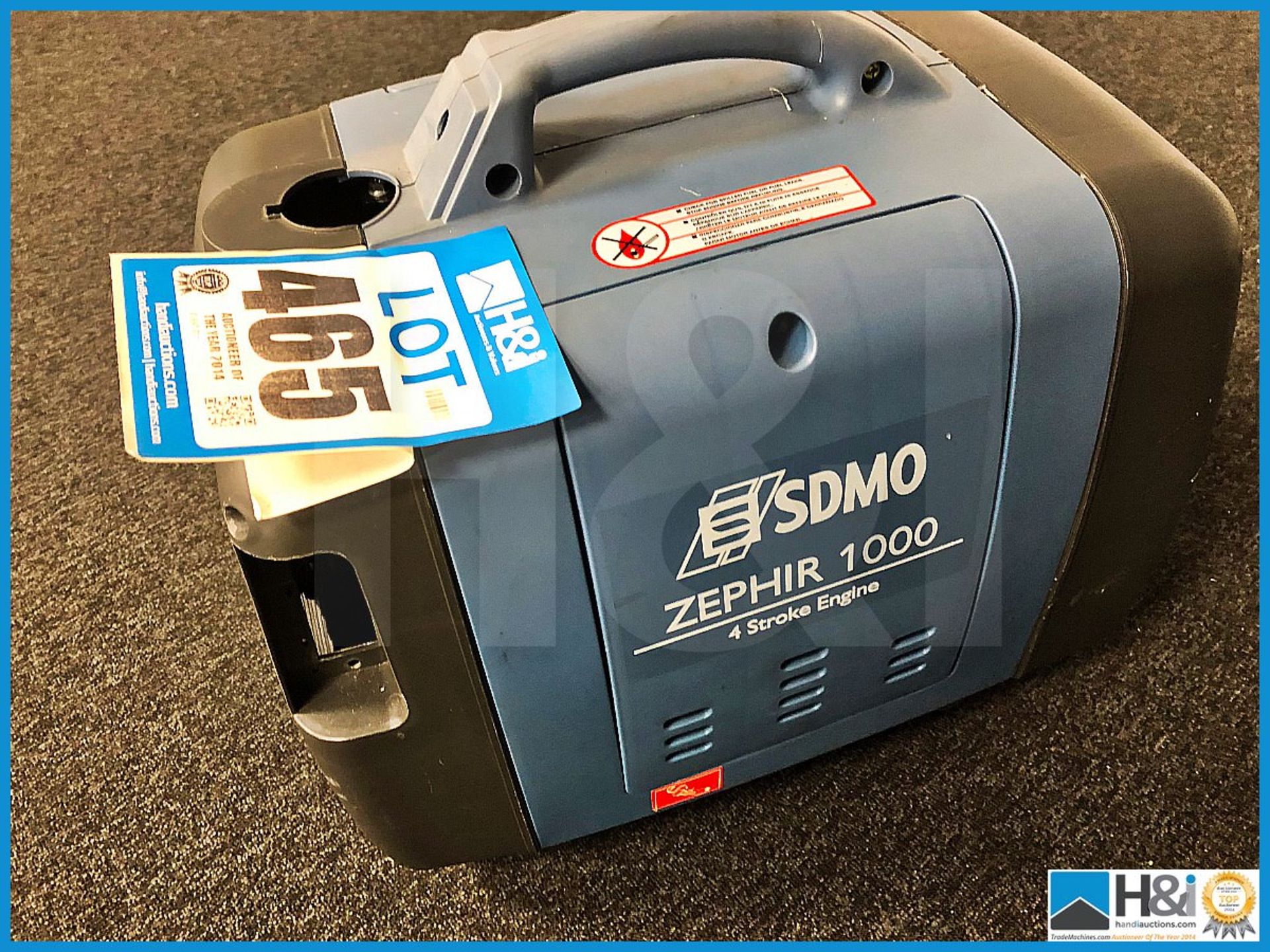 SDMO Zephir 1000 4 stroke engine generator. Advised has fuel tank missing. - Image 2 of 5