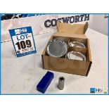 7 x sets of 4 Mitsubishi 4B11T 86mm Evo stroker pistons. Version 2. Code: 20005782