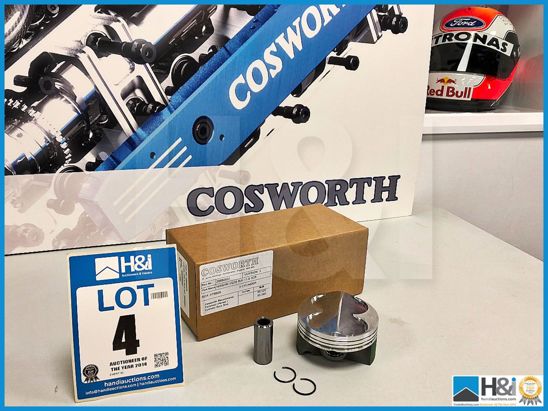 19 x Cosworth Nissan VQ35 piston, pin and clip kits. Approx RRP GBP 2,800