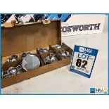 9 x Cosworth XG Indycar pistons 3 litre, narrow skirt. Code: XG2660. Lot 279