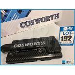 Cosworth Atlantic carbon fibre engine cover marked 'Cosworth'. We're avised that these can be modifi