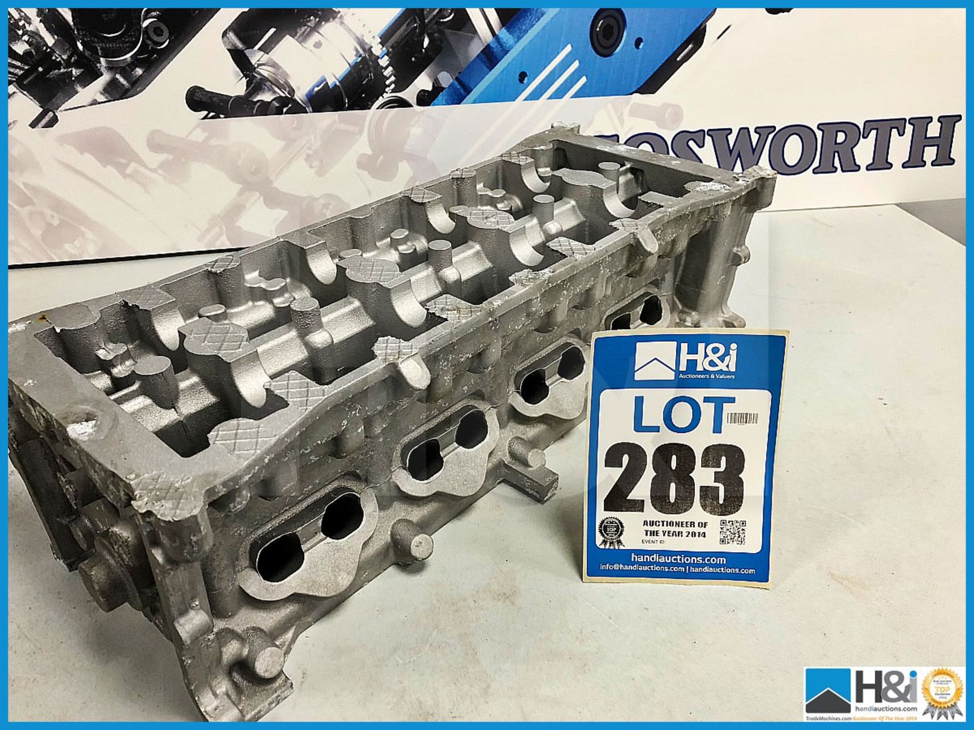 4 x Cosworth XU Indycar cylinder head shallow in-port. Raw casting. Code: XU2671/01. Lot 214. RRP 4,