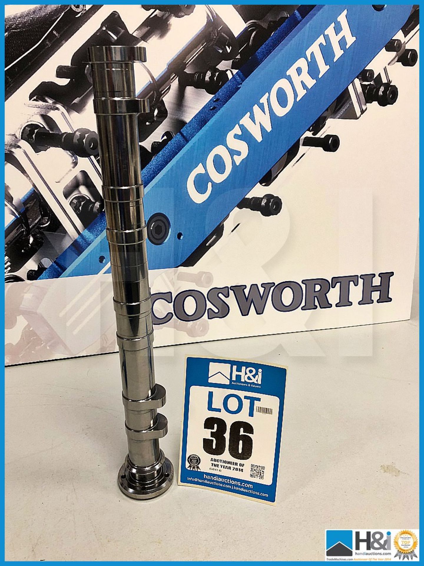 2 x Cosworth XG Indycar camshaft RH exhaust XG22A BB. Code: XG2052. Lot 265