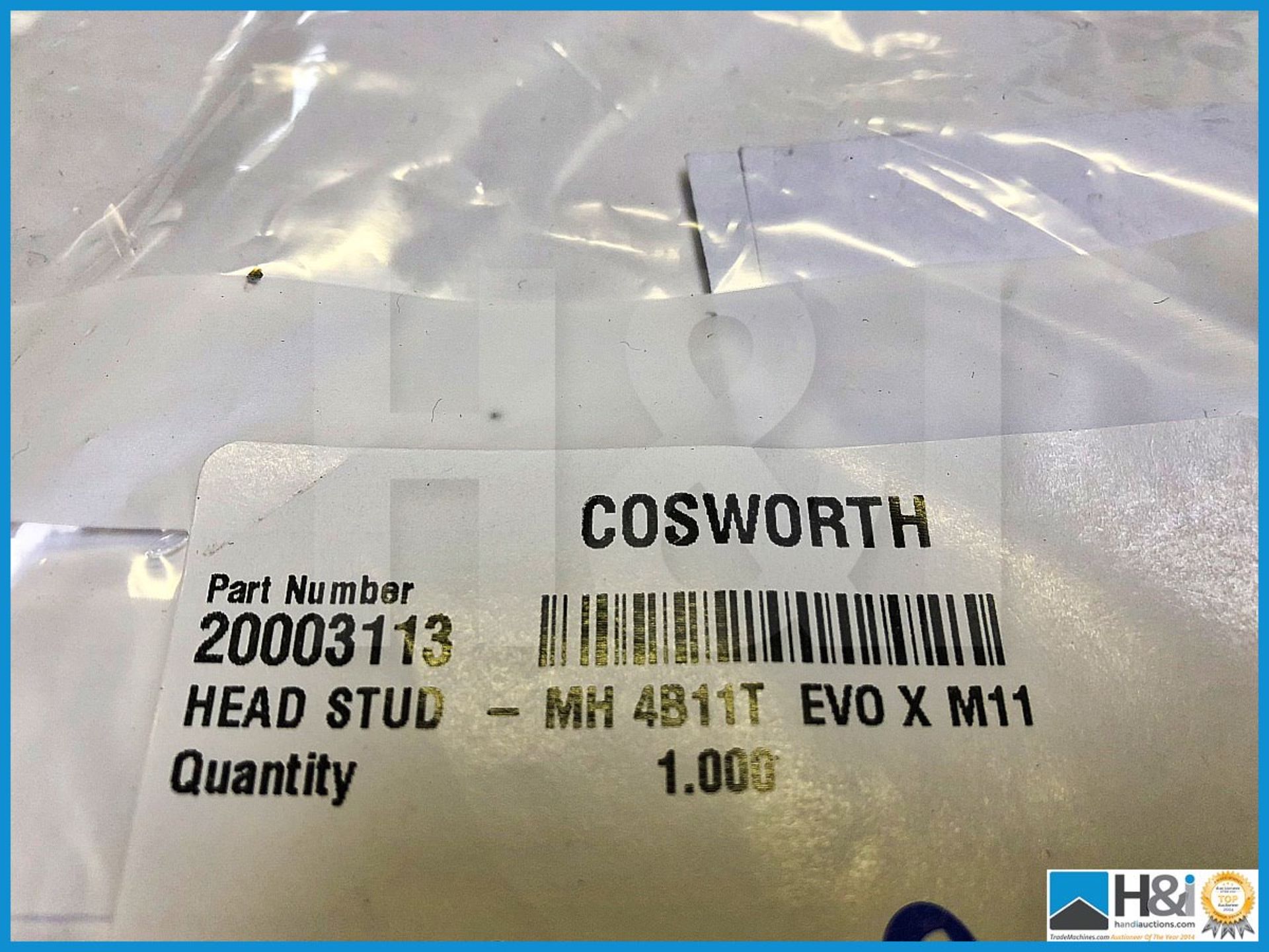 62 x Cosworth (with Logo) Mitsubishi EVO X MH4B11T Cylinder Head Stud. Code 20003113. Lot 90. RRP GB - Image 4 of 4