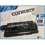 Cosworth Atlantic carbon fibre engine cover marked 'Cosworth'. We're avised that these can be modifi