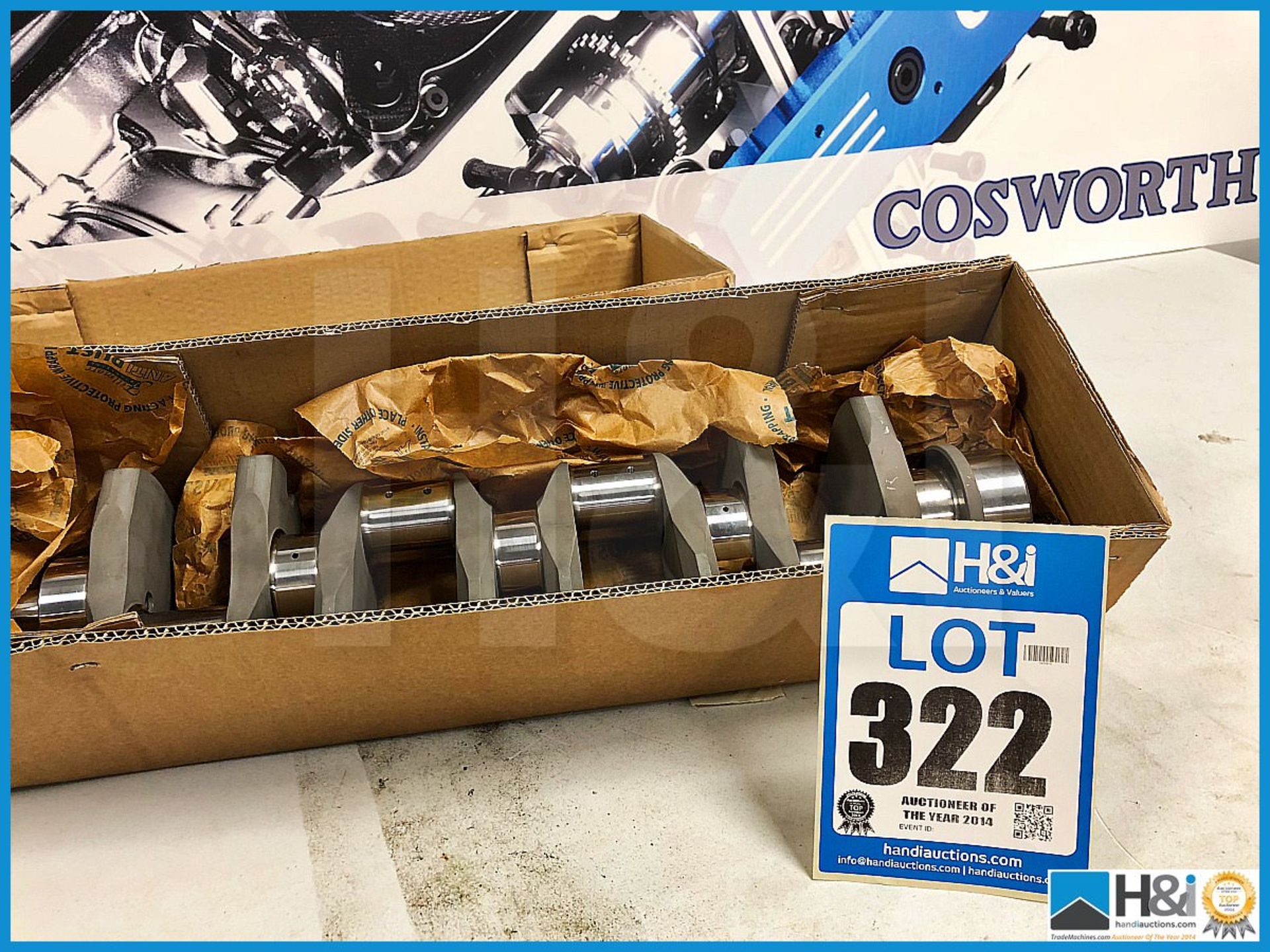 1 x Cosworth XG indycar crankshaft. Code: XG1317C. Lot 23. RRP GBP 7,500