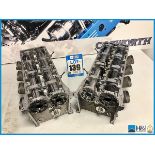 1 x LH and 1 x RH Cosworth XG Indycar cylinder heads with camshafts