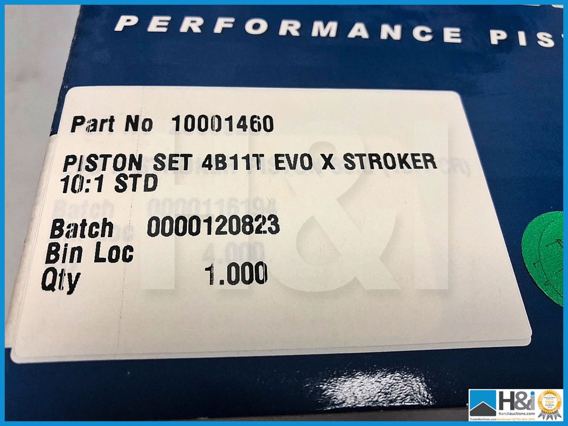 1 x Cosworth piston set (4) for Mitsubishi Evo 4B11T Stroker 10:1 Std. Code: 10001460 - Image 3 of 3